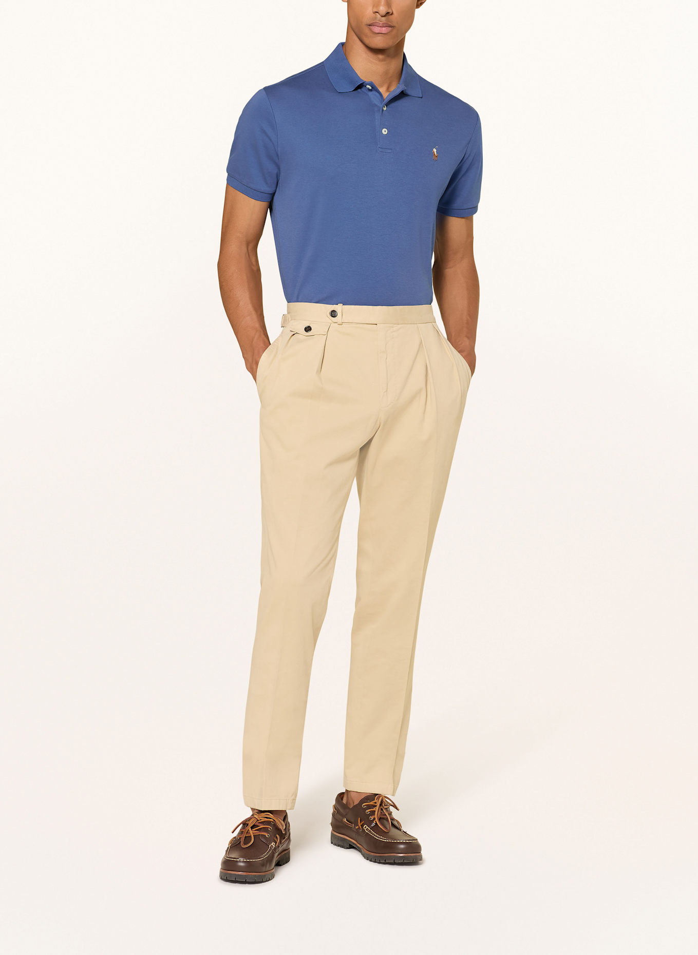 POLO RALPH LAUREN Jersey-Poloshirt Custom Slim Fit: BLAU