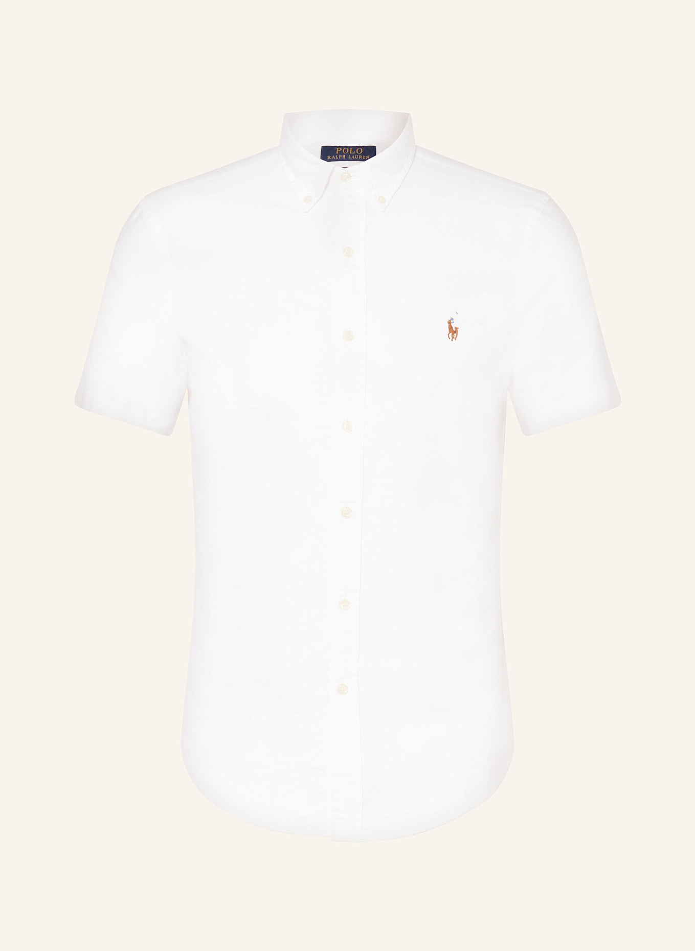 POLO RALPH LAUREN Kurzarm-Hemd Slim Fit, Farbe: WEISS (Bild 1)