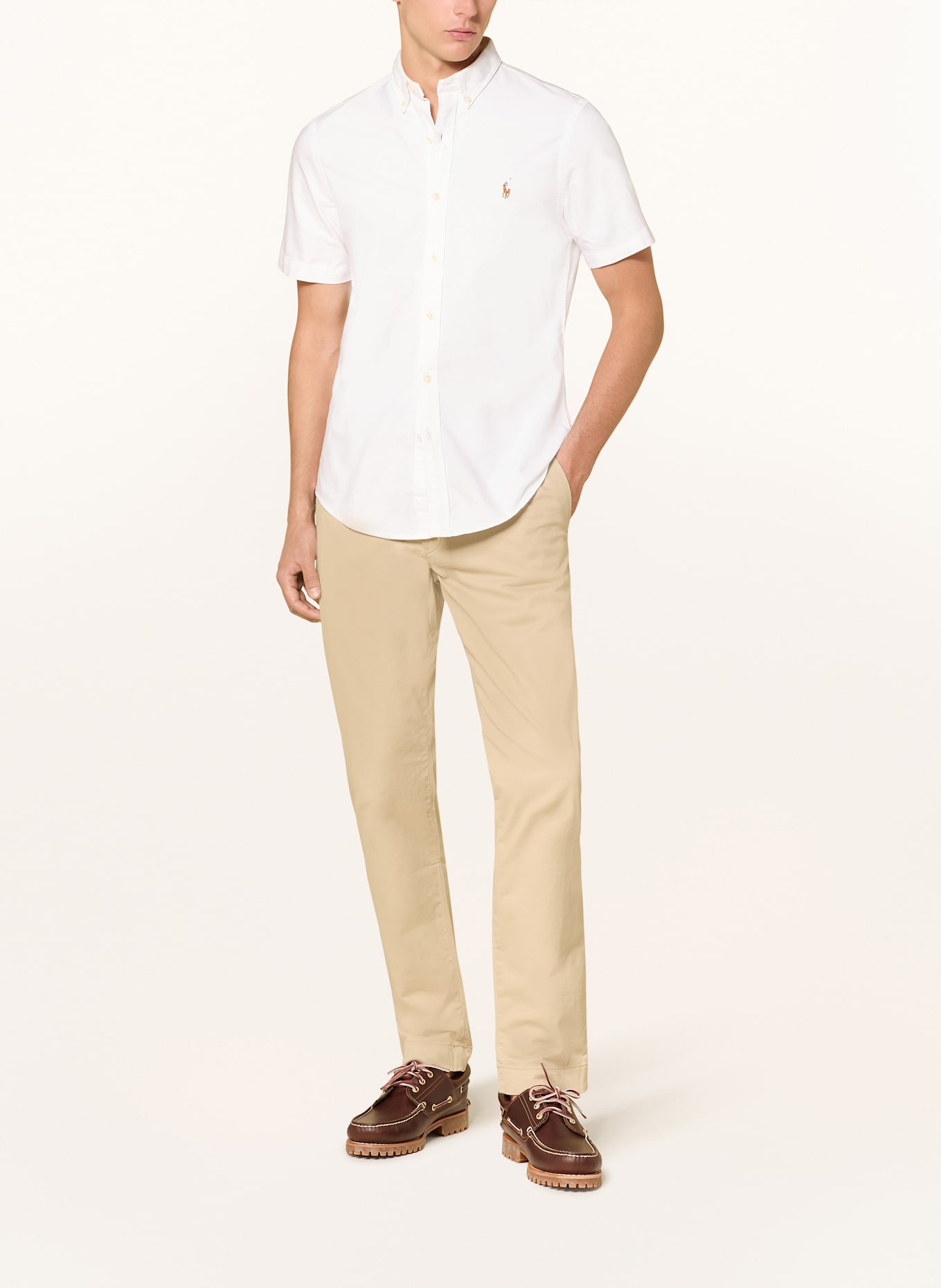 POLO RALPH LAUREN Kurzarm-Hemd Slim Fit, Farbe: WEISS (Bild 2)