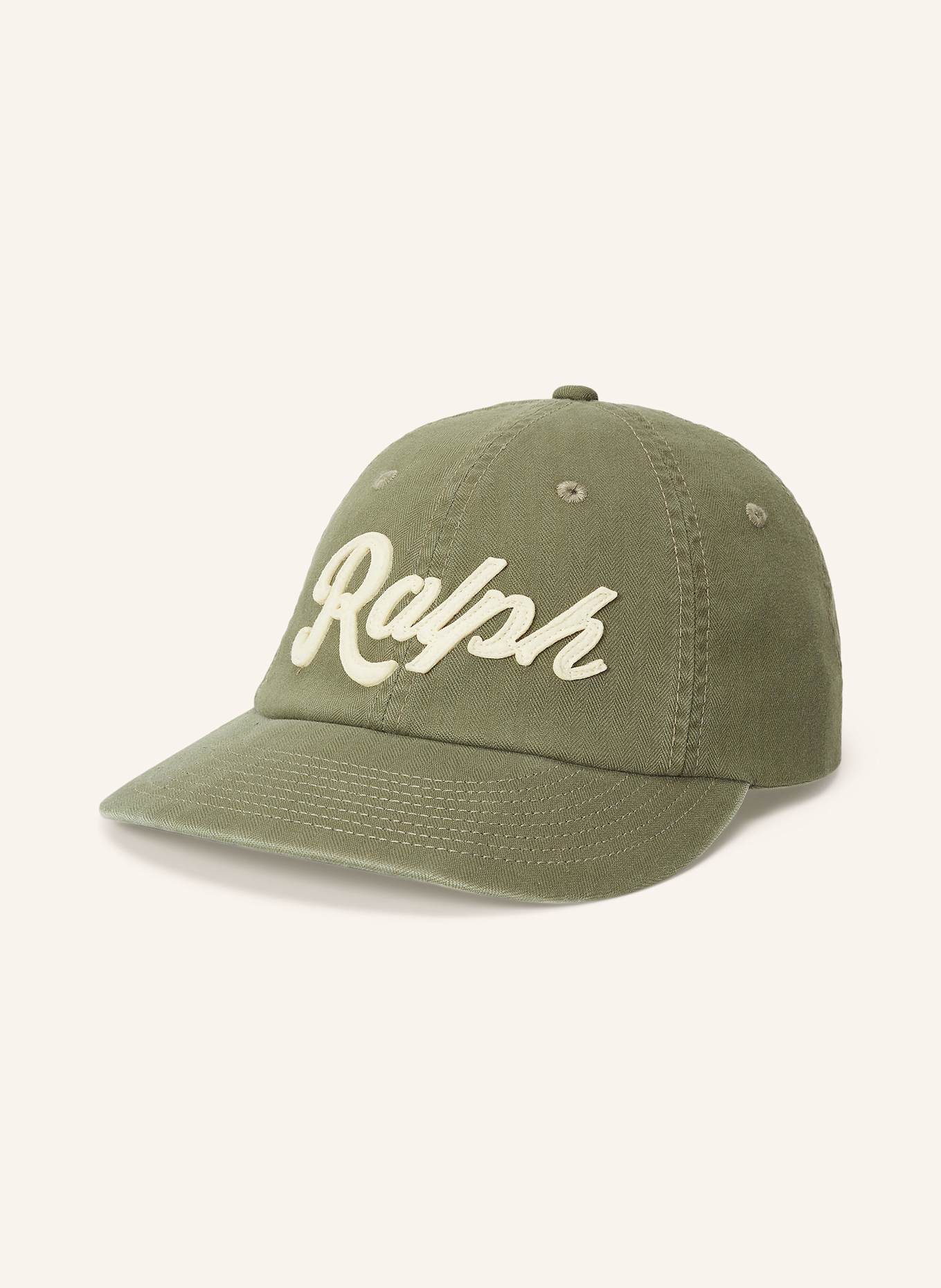 POLO RALPH LAUREN Cap: OLIV/ CREME