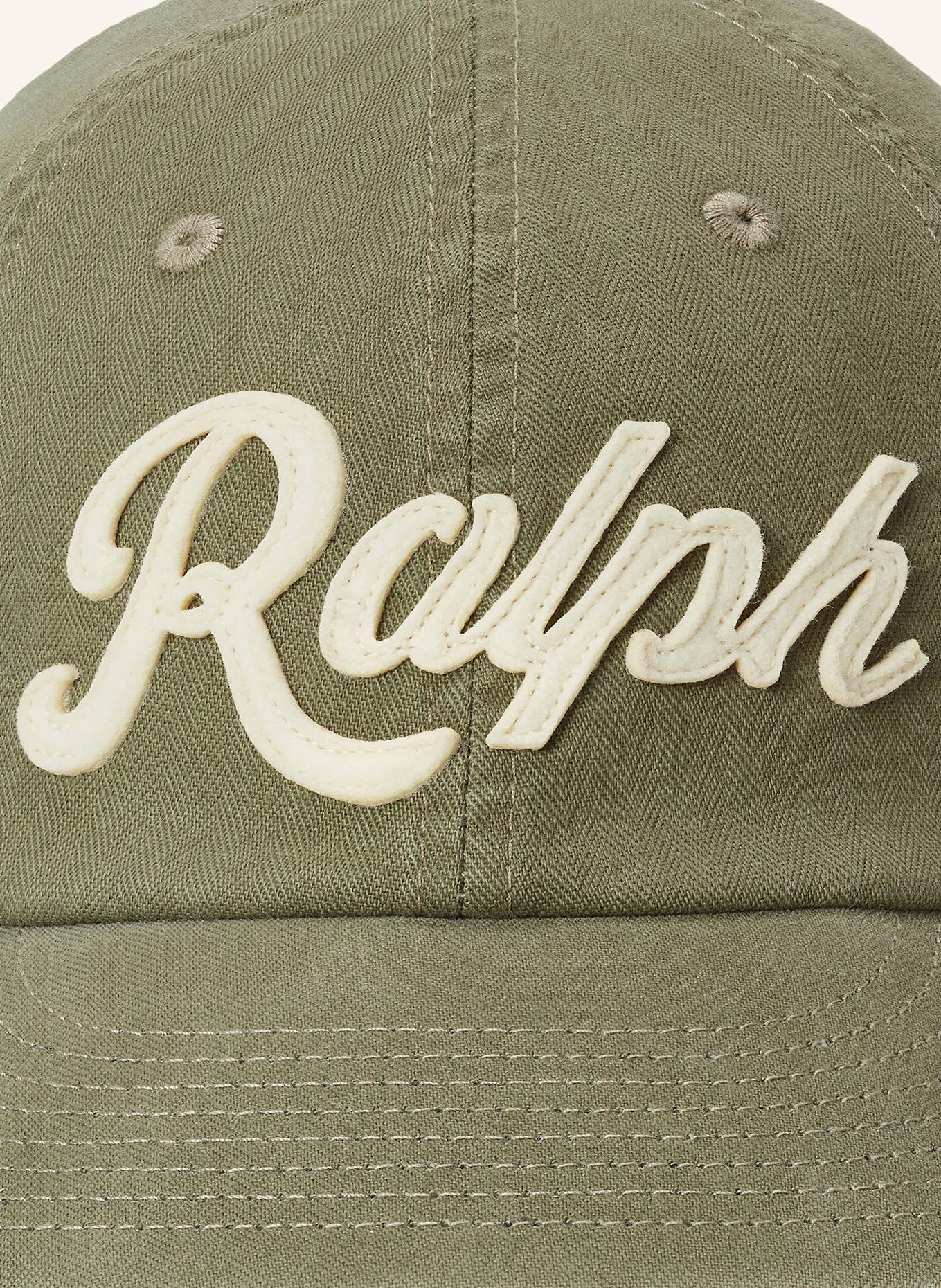 POLO RALPH LAUREN Cap: OLIV/ CREME