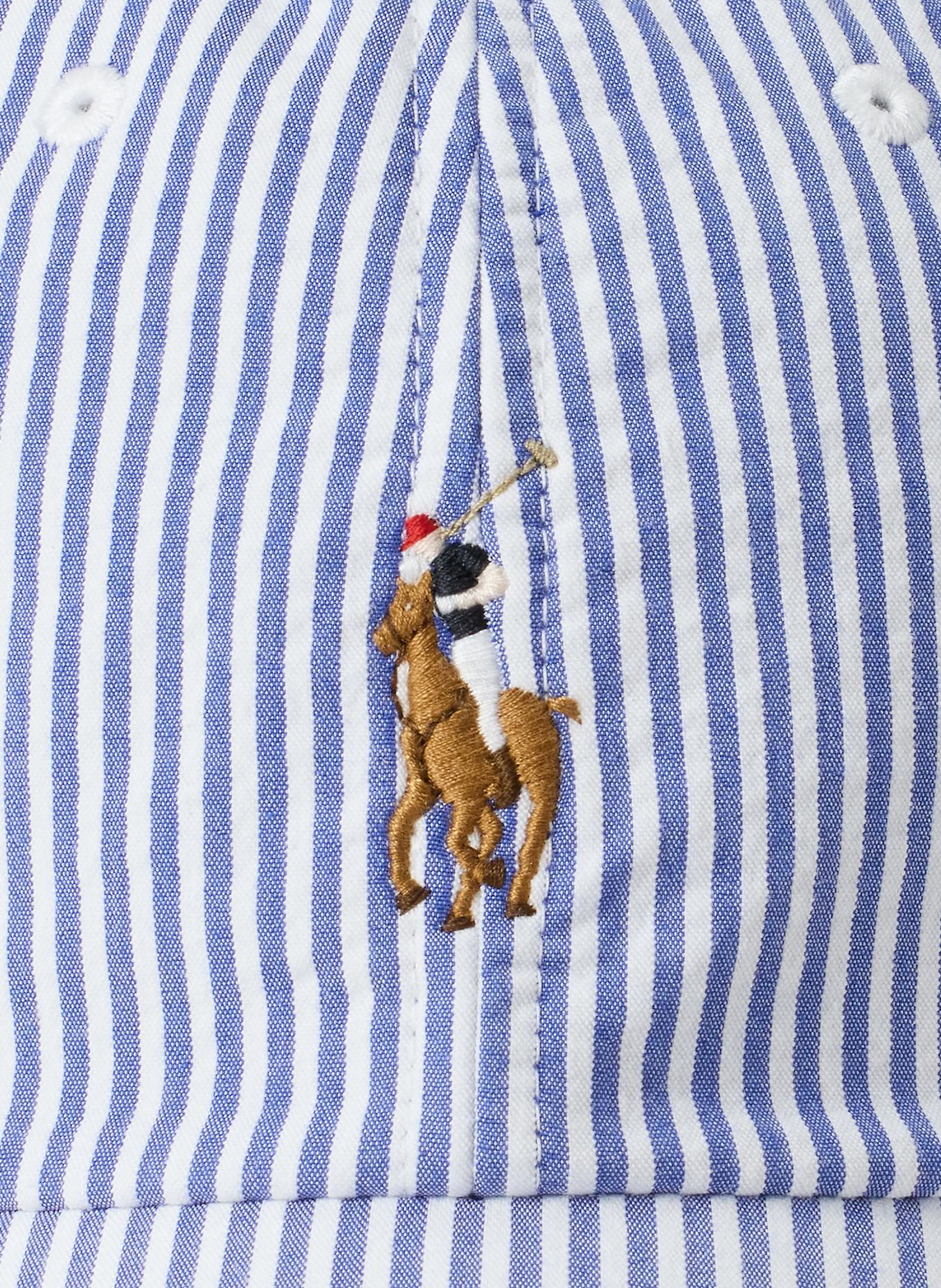 POLO RALPH LAUREN Cap: BLAU/ WEISS