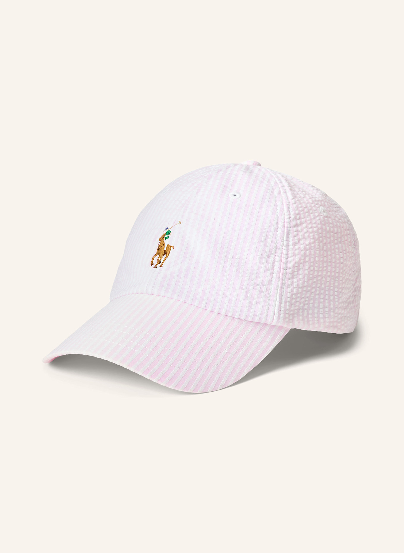 POLO RALPH LAUREN Cap: HELLROSA/ WEISS