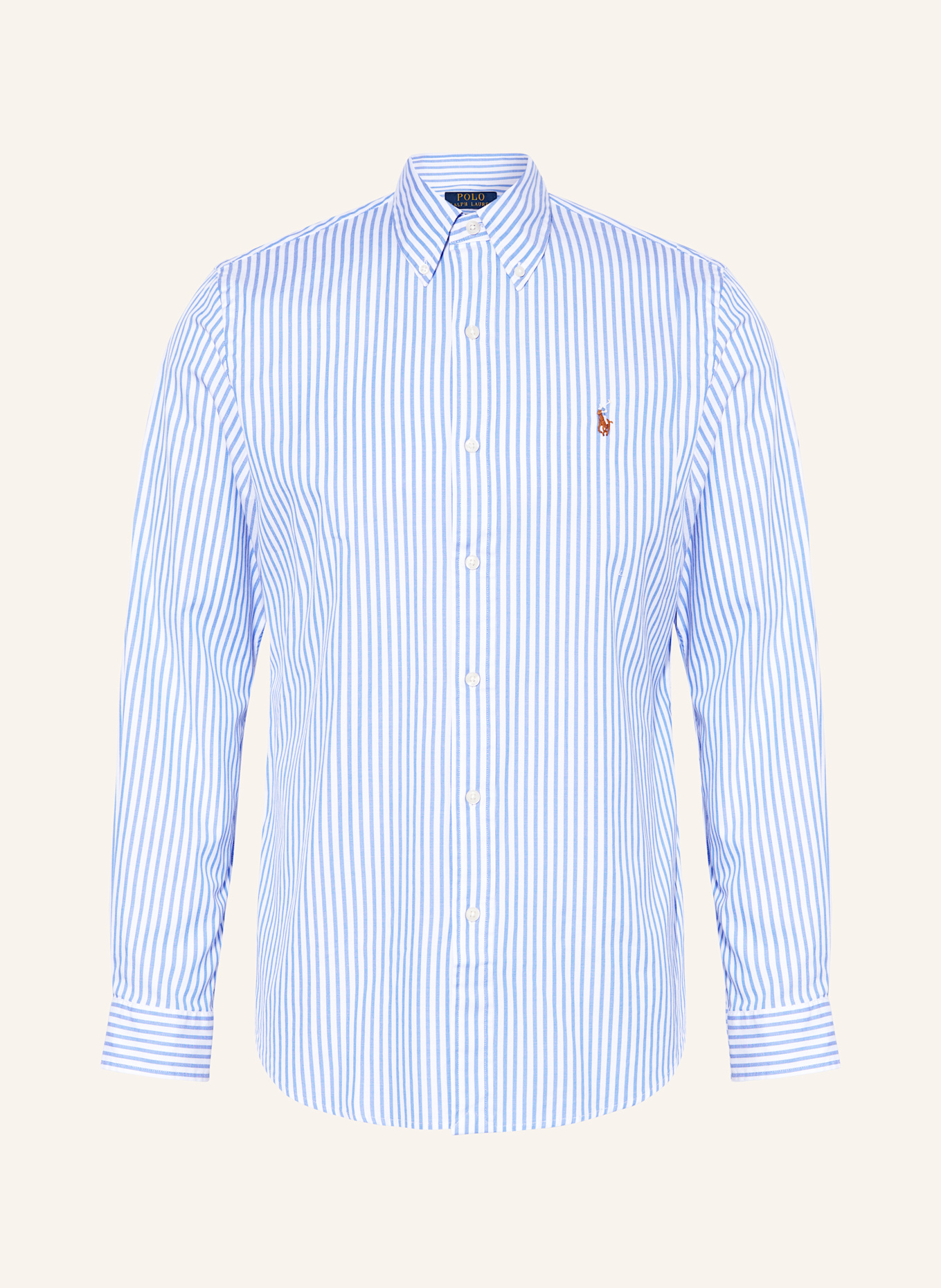 POLO RALPH LAUREN Koszula custom fit: JASNONIEBIESKI / BIAŁY