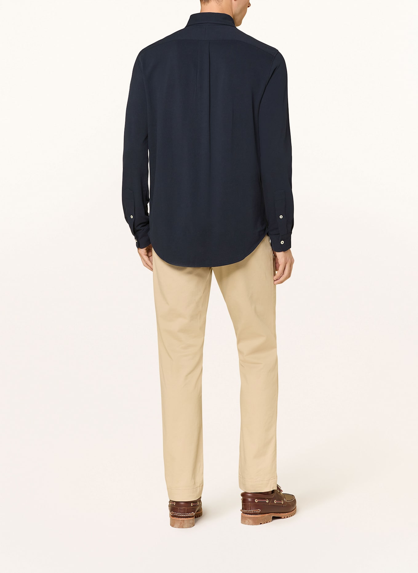 POLO RALPH LAUREN Piqué-Hemd Custom Fit: DUNKELBLAU