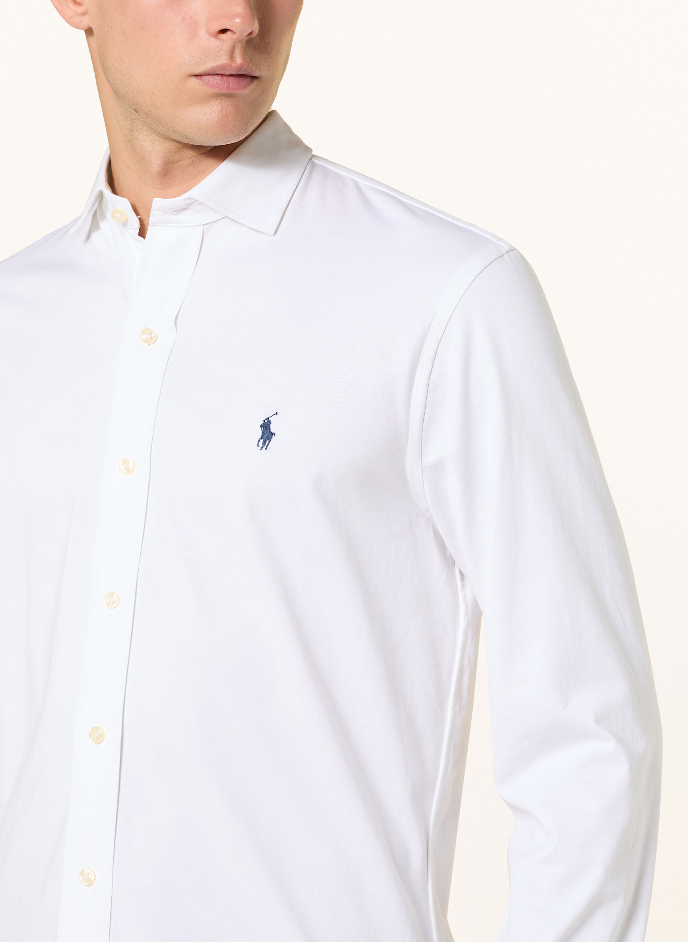 POLO RALPH LAUREN Jerseyhemd Regular Fit, Farbe: WEISS (Bild 4)