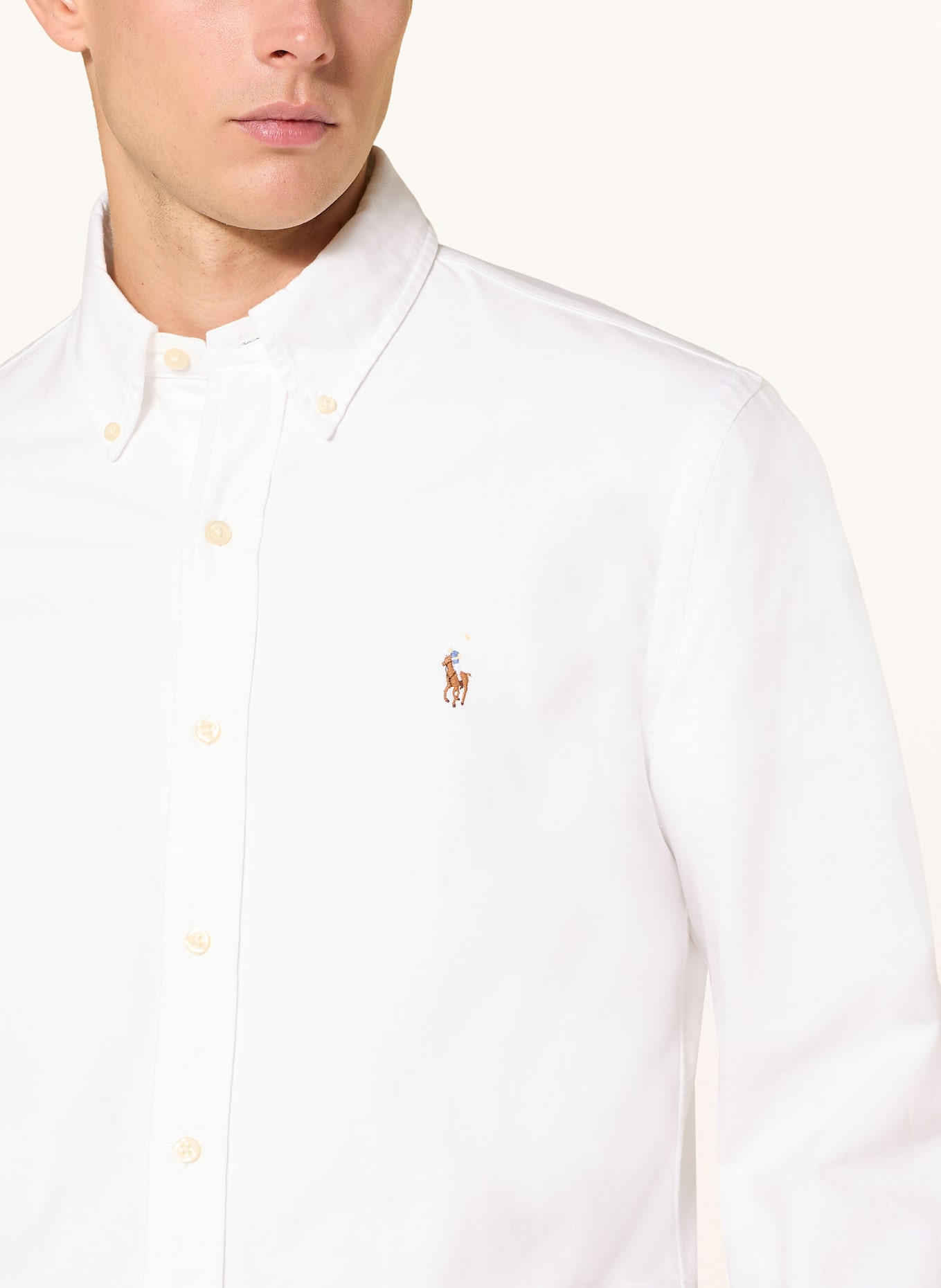 джемпер светр светр polo ralph lauren Chemise Custom Fit: BLANC