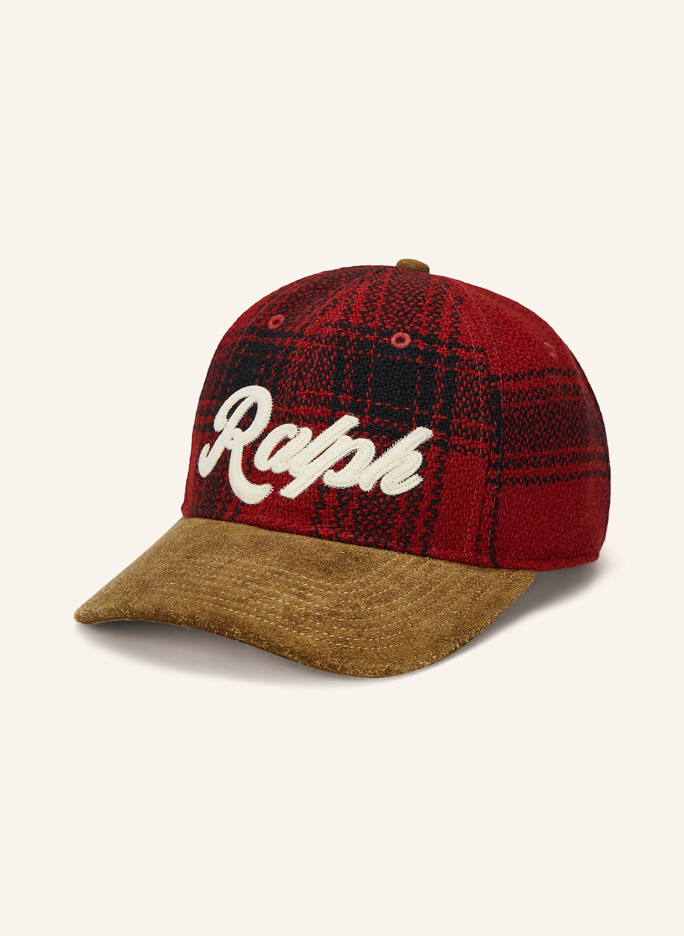 POLO RALPH LAUREN Cap: ROT/ SCHWARZ/ WEISS