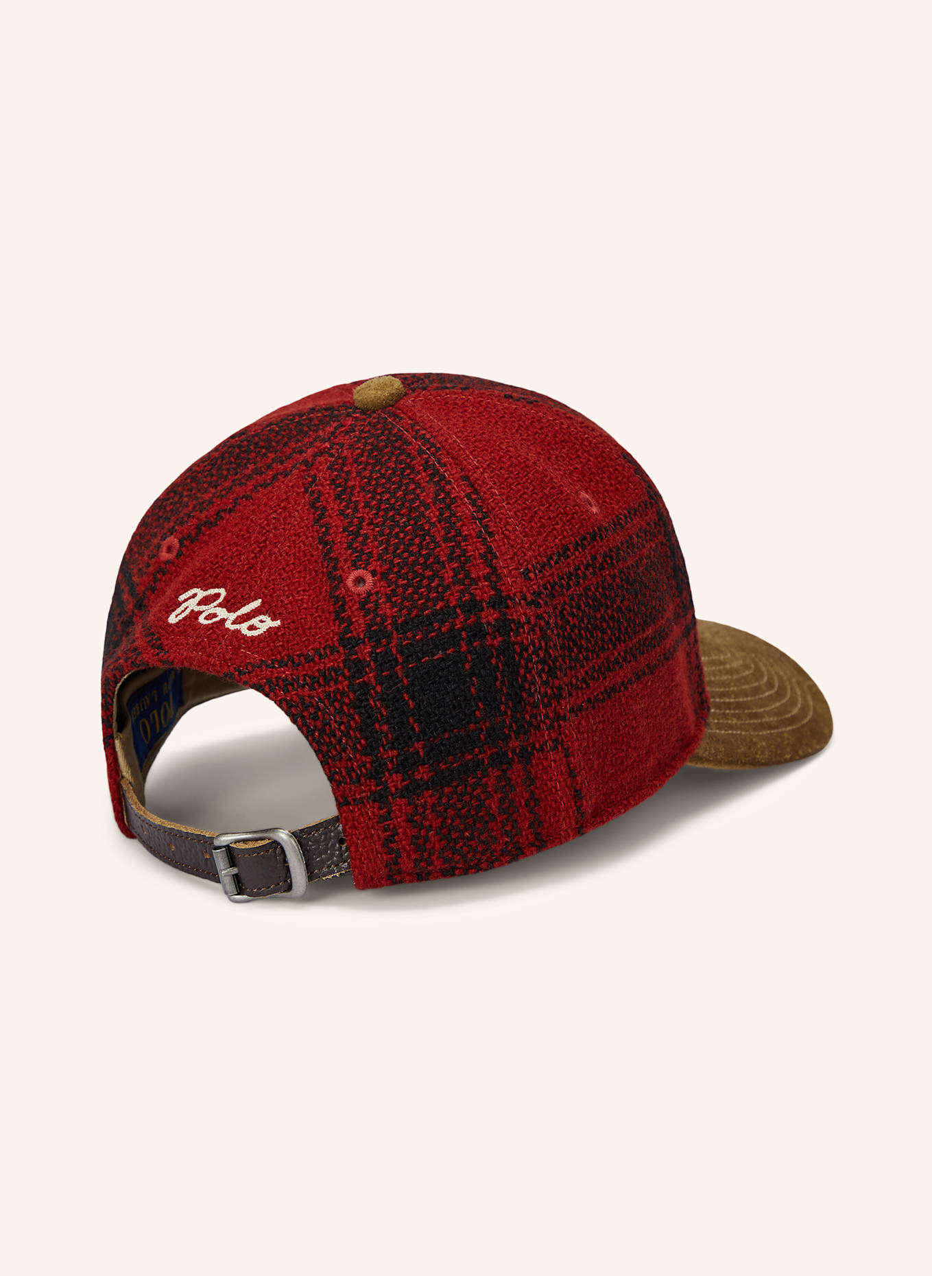POLO RALPH LAUREN Cap: ROT/ SCHWARZ/ WEISS