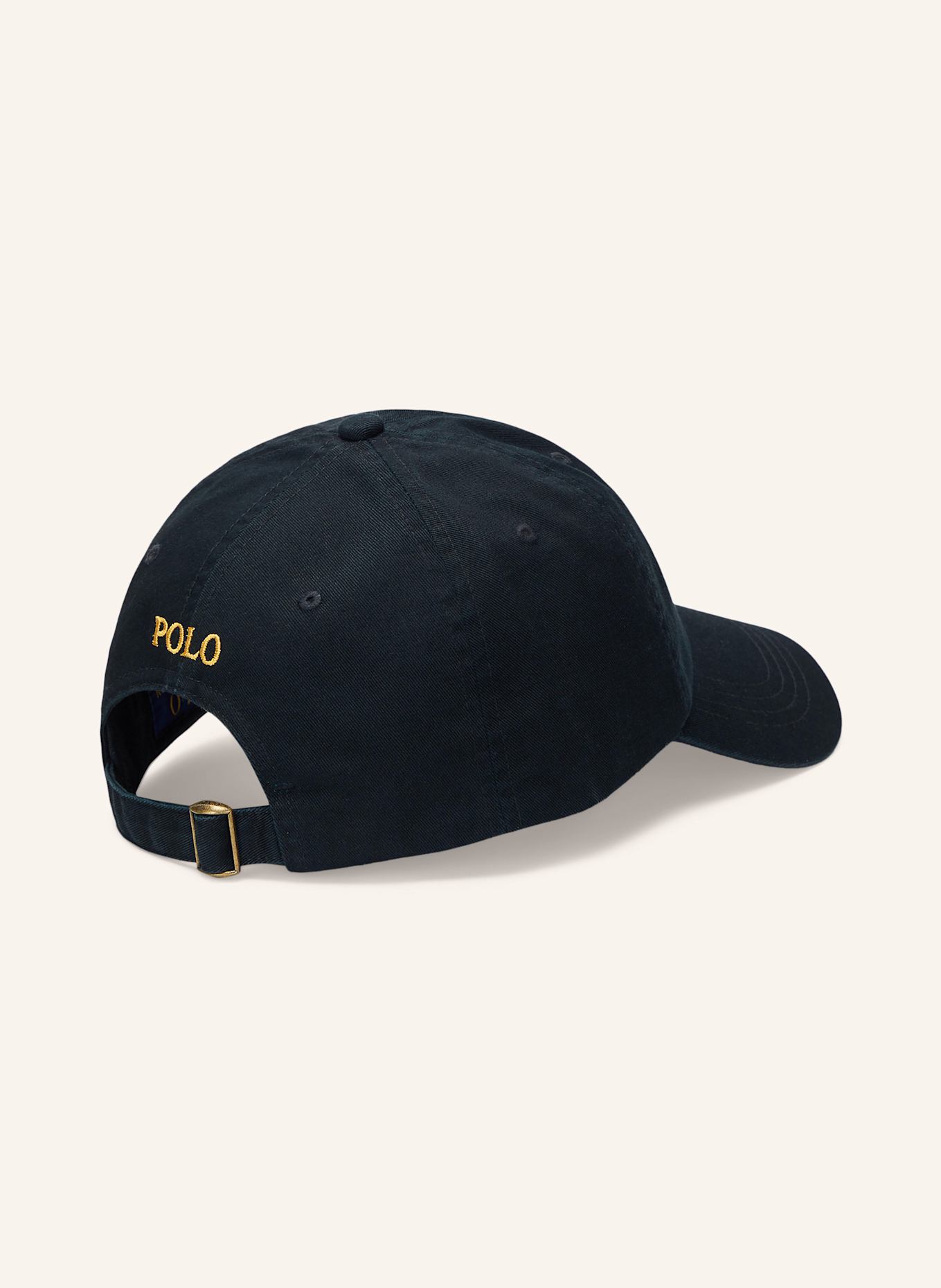 POLO RALPH LAUREN Cap : SCHWARZ/ GOLD