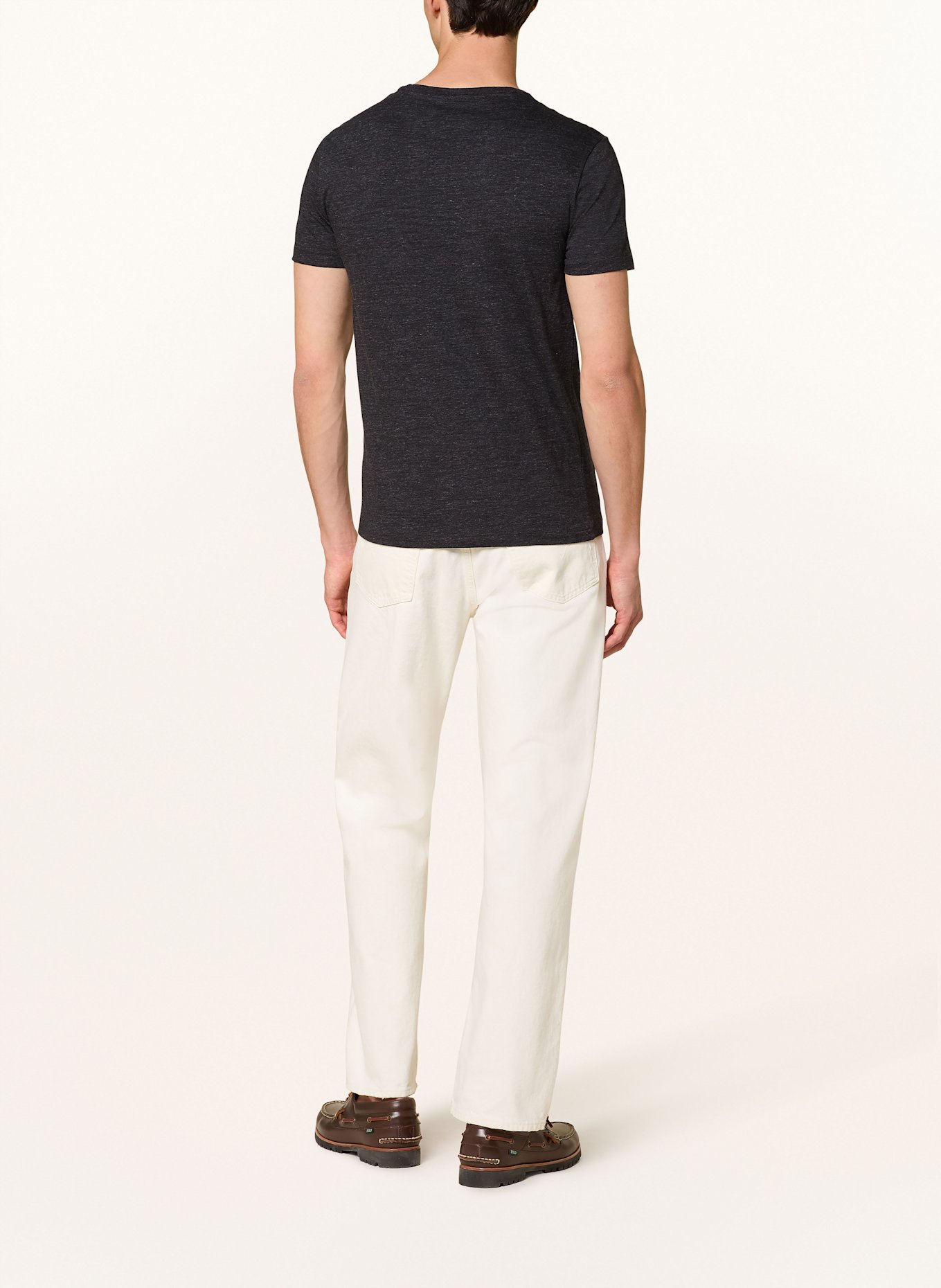 POLO RALPH LAUREN T-shirt: CZARNY / CZIEMNOSZARY