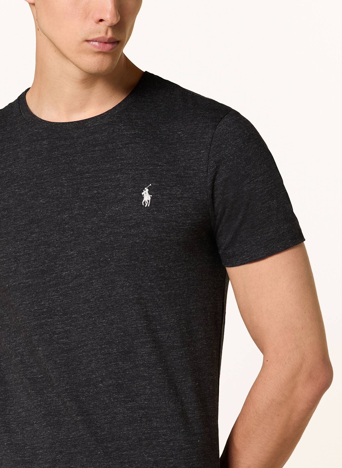 POLO RALPH LAUREN T-shirt: CZARNY / CZIEMNOSZARY