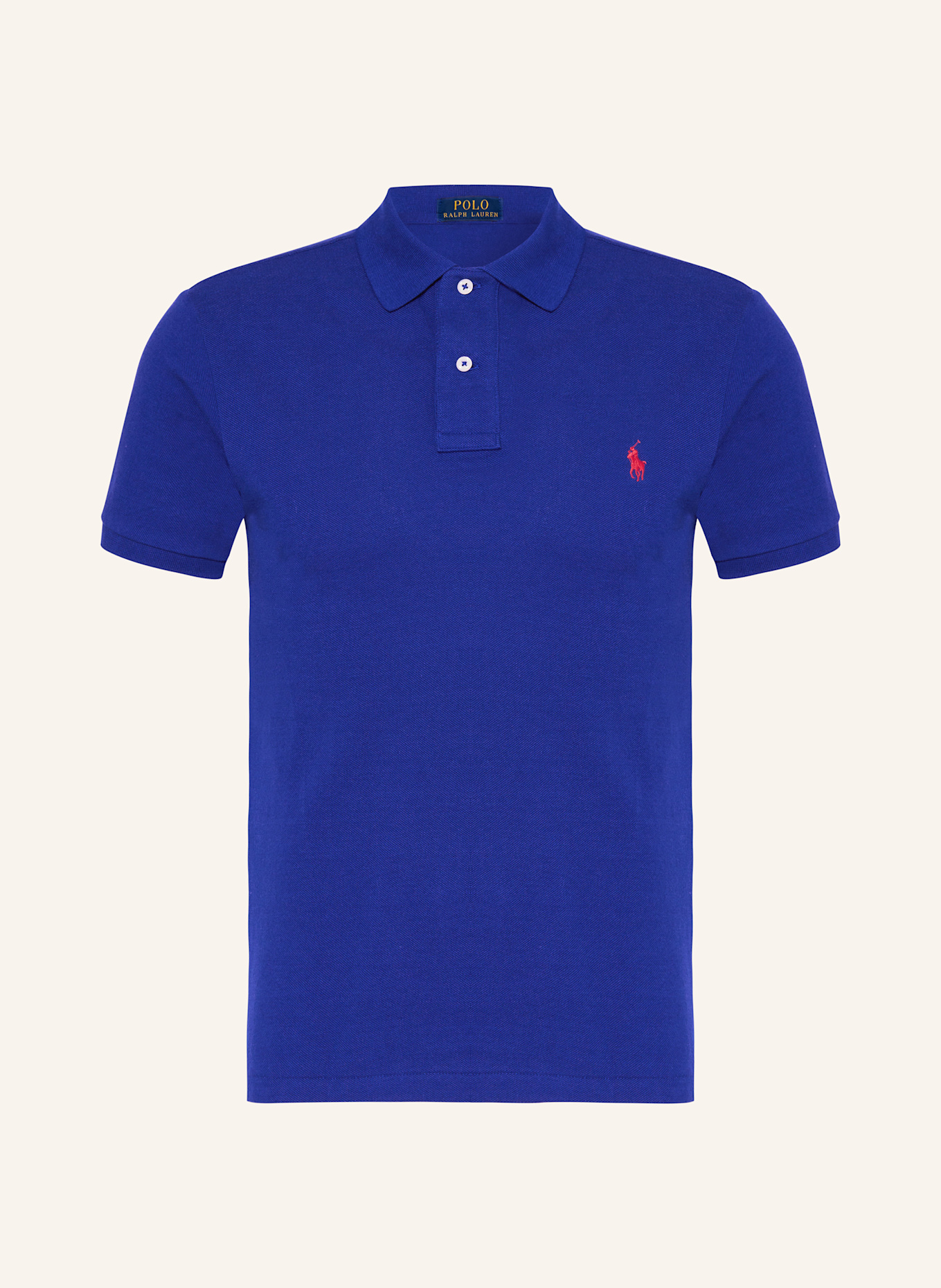 POLO RALPH LAUREN Piqué poloshirt slim fit: 001 HERITAGE ROYAL/C3870