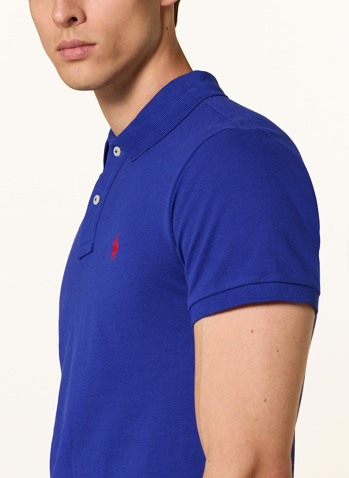POLO RALPH LAUREN Piqué poloshirt slim fit: 001 HERITAGE ROYAL/C3870