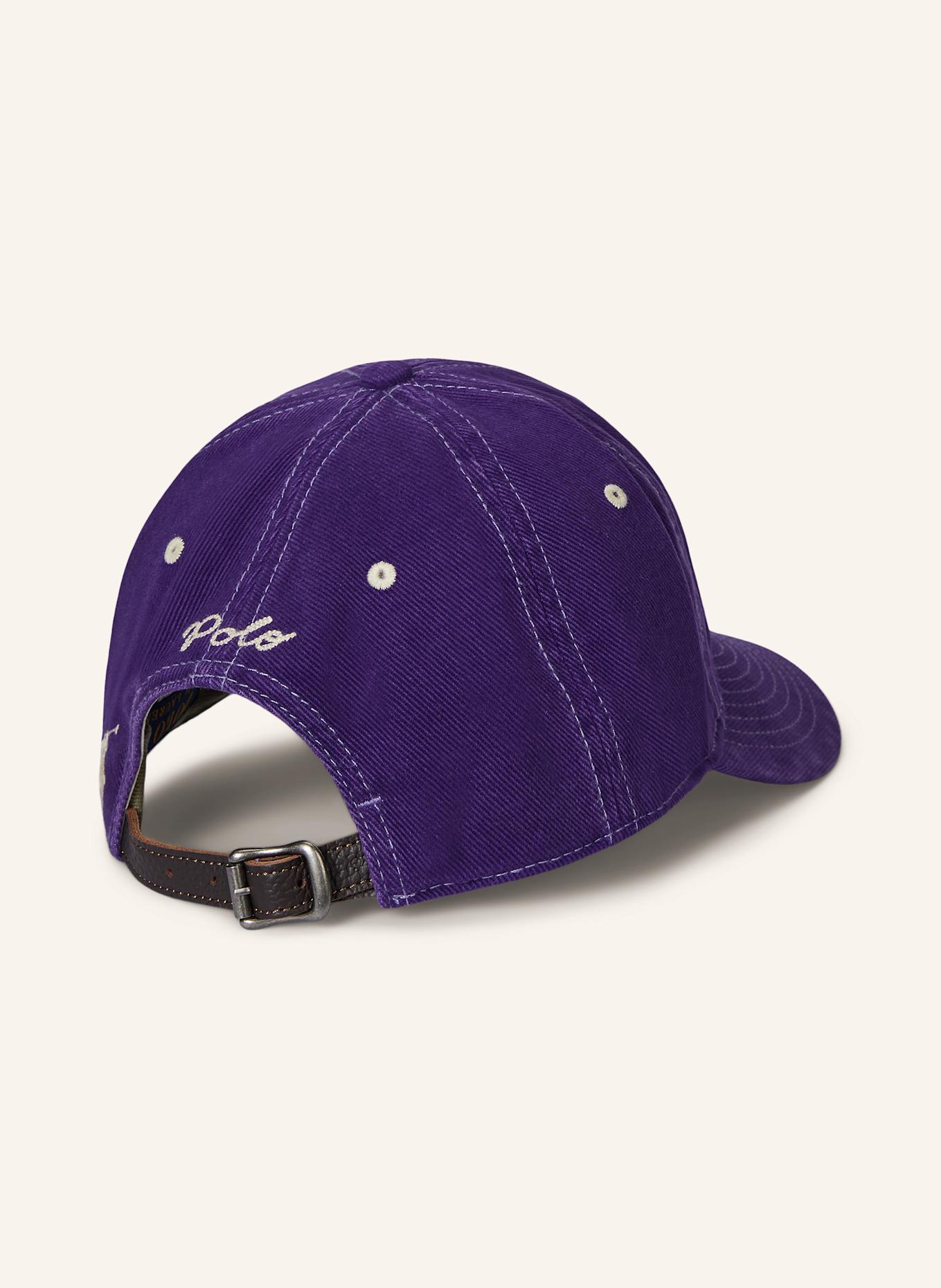 POLO RALPH LAUREN Cap: LILA/ ECRU