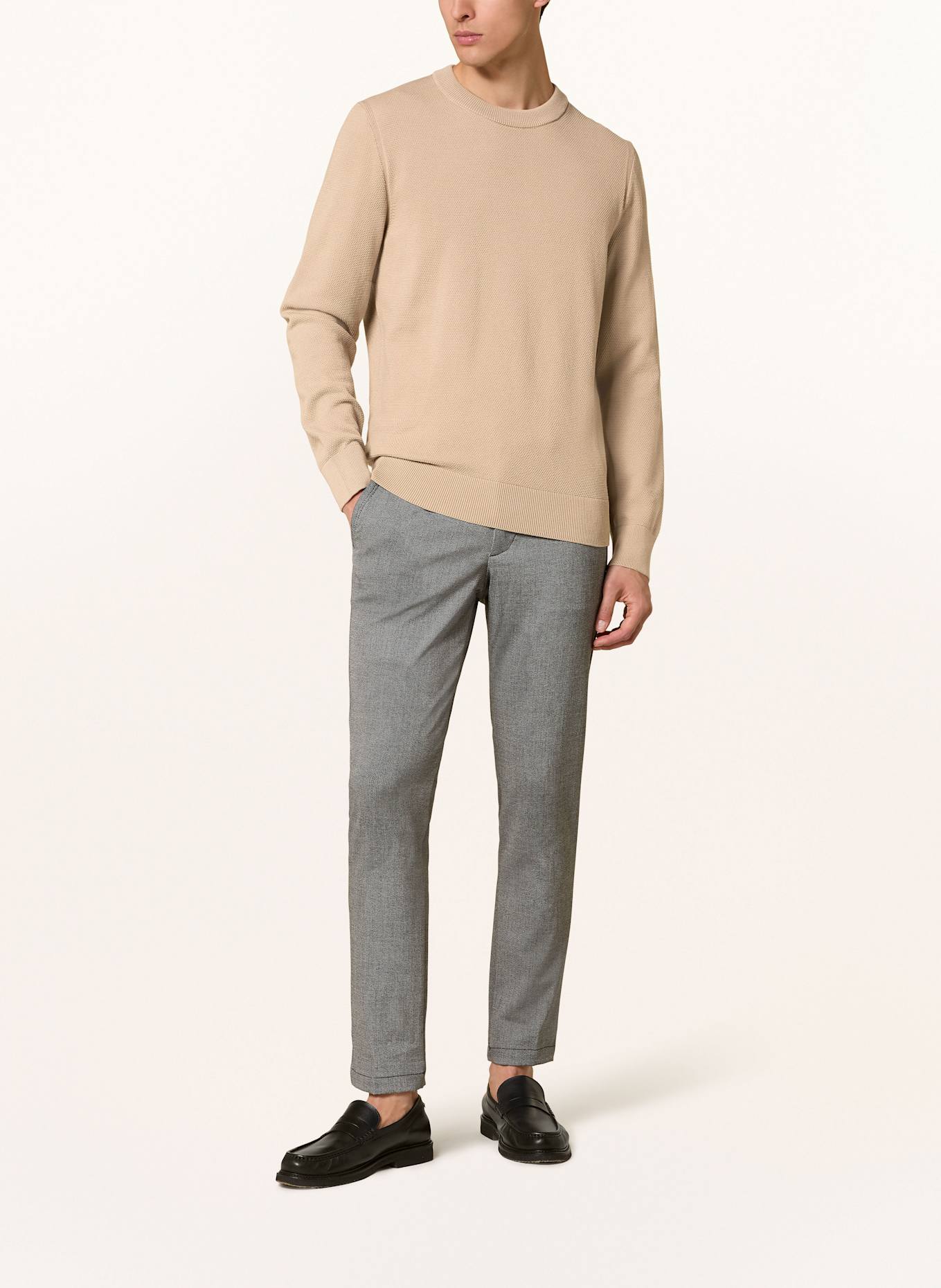 BOSS Pullover ECAIO: BEIGE
