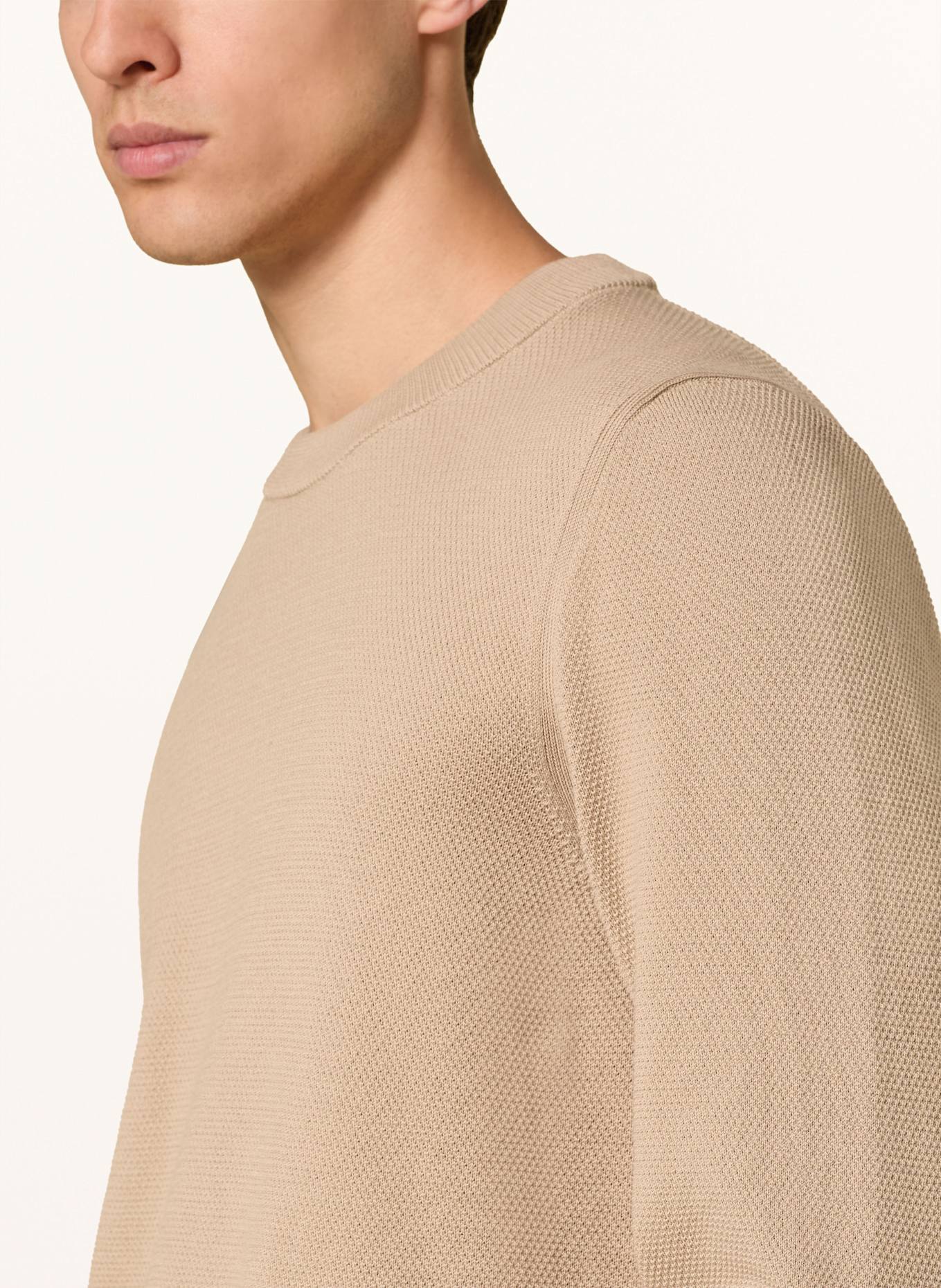 BOSS Pullover ECAIO: BEIGE