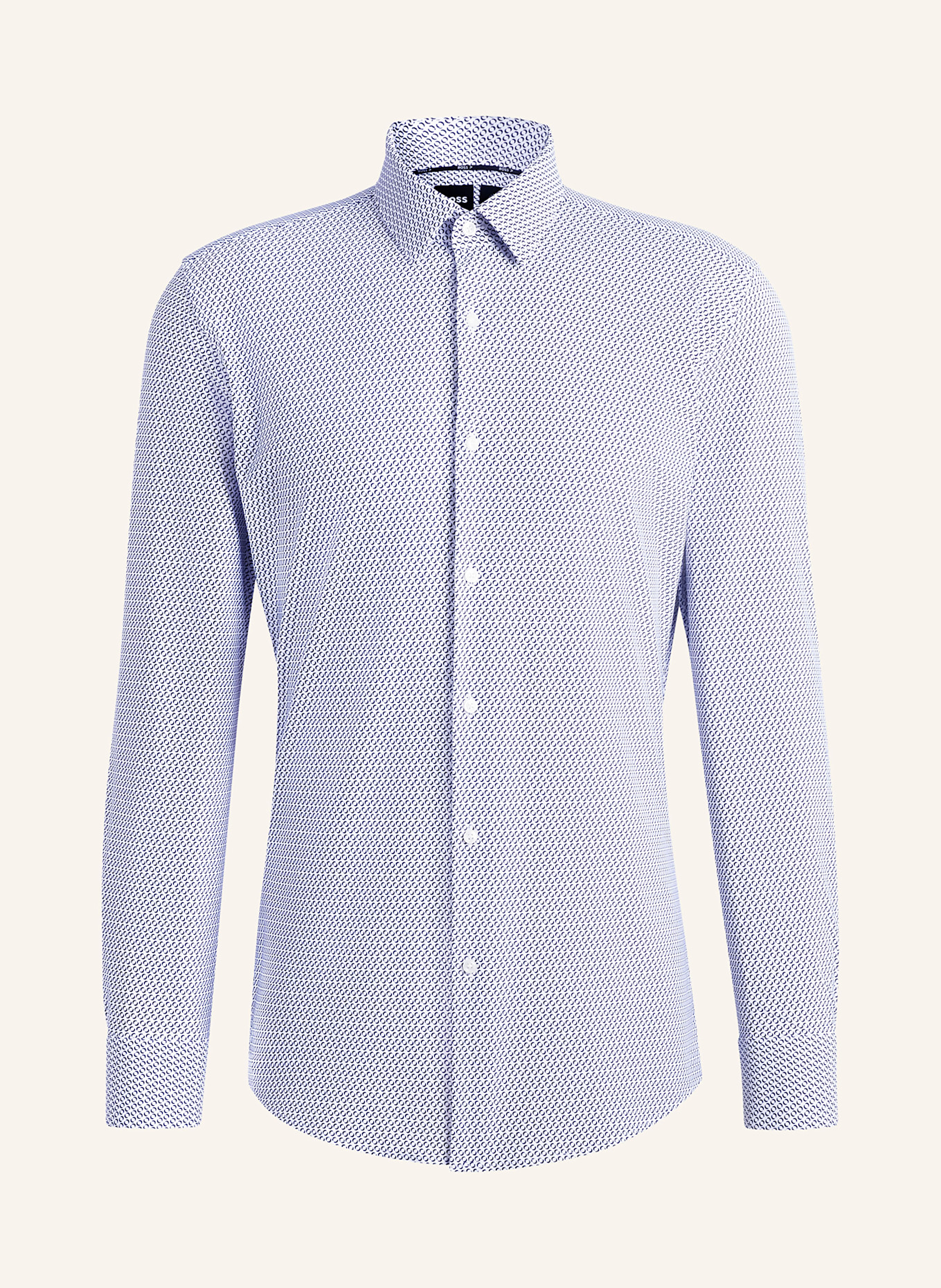 BOSS Koszula HANK slim fit: GRANATOWY / BIAŁY