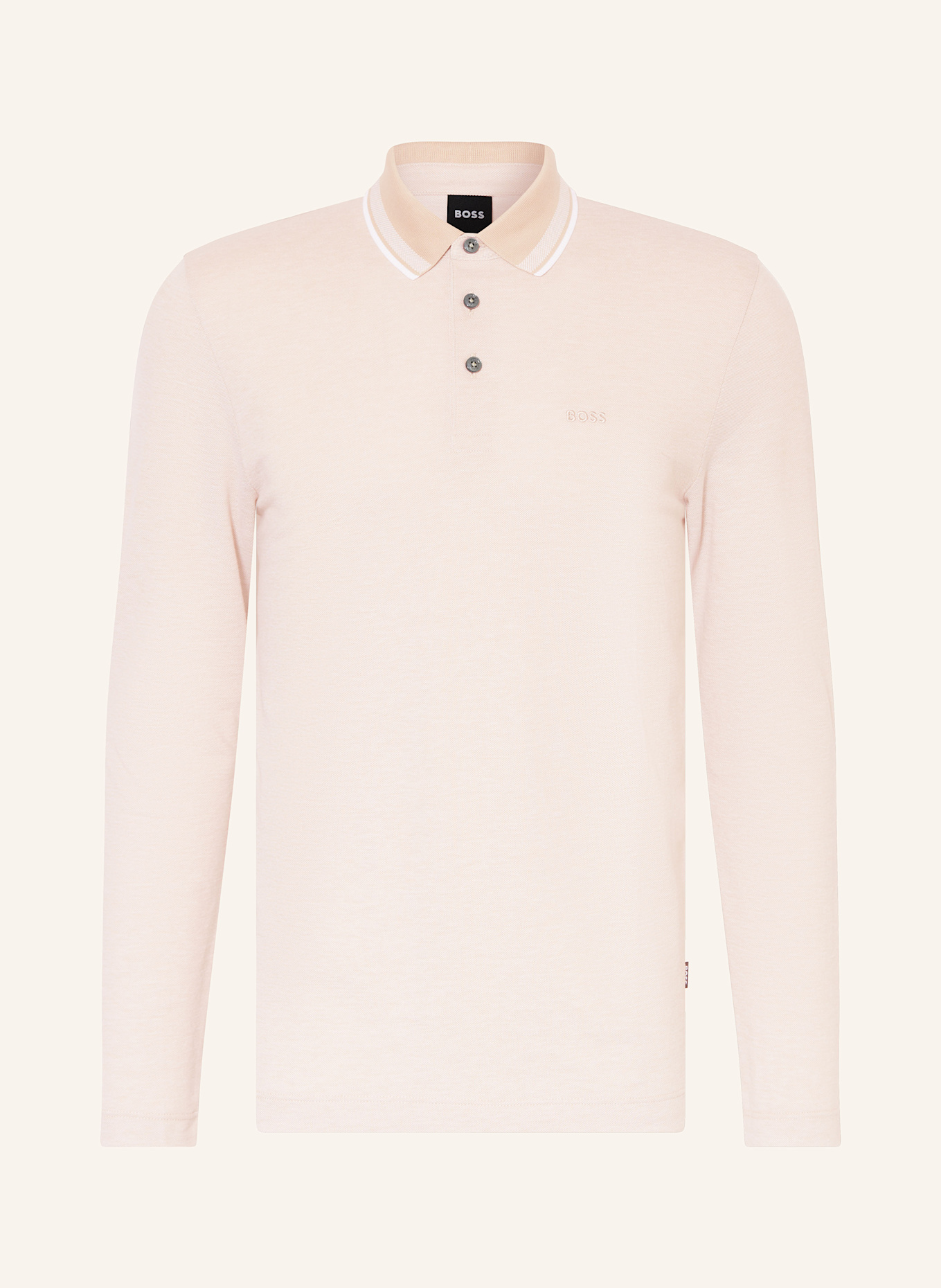 BOSS Strick-Poloshirt PITTMAN: BEIGE