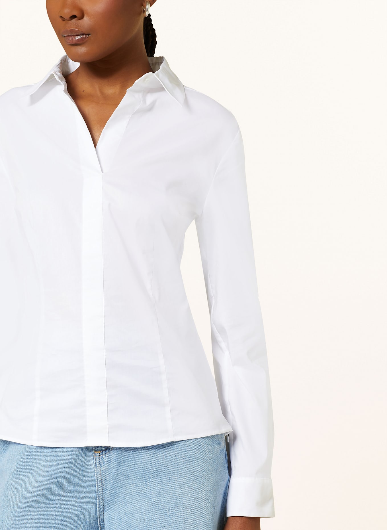 BOSS Blusenshirt BASHINAH: WEISS