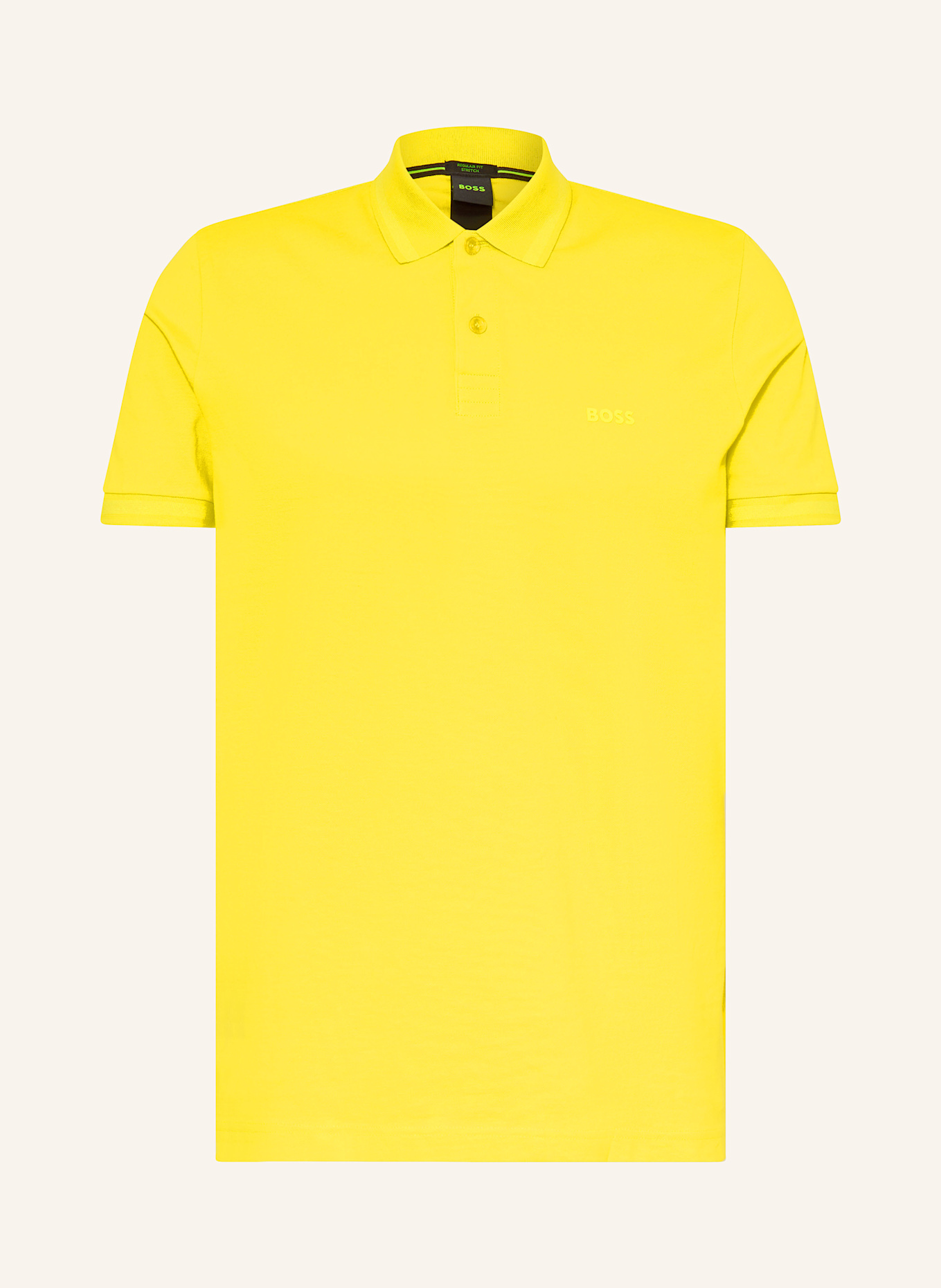 BOSS Piqué-Poloshirt PIO Regular Fit: GELB
