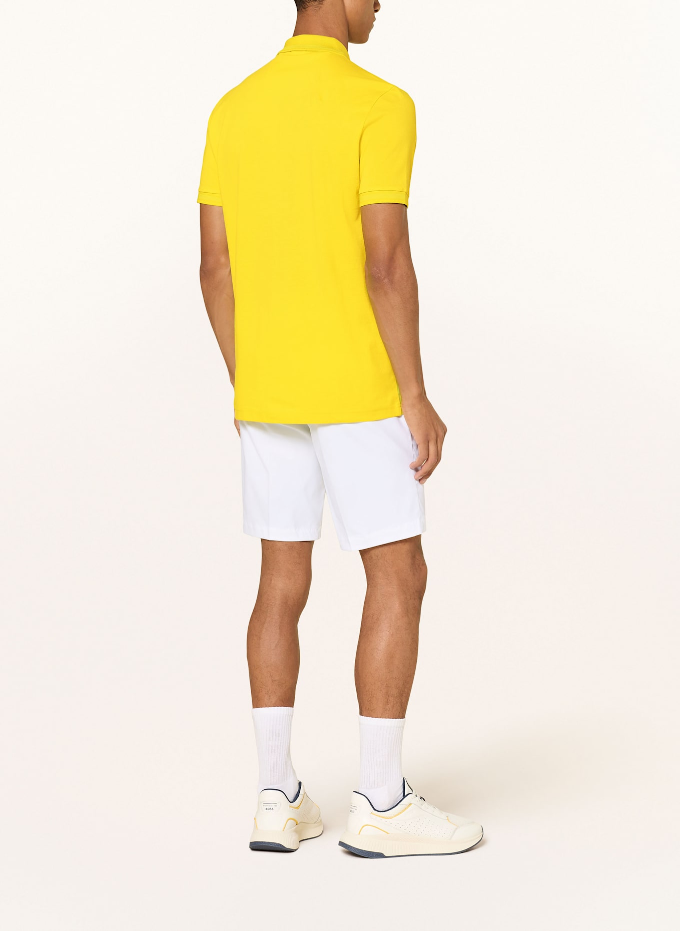 BOSS Piqué-Poloshirt PIO Regular Fit: GELB