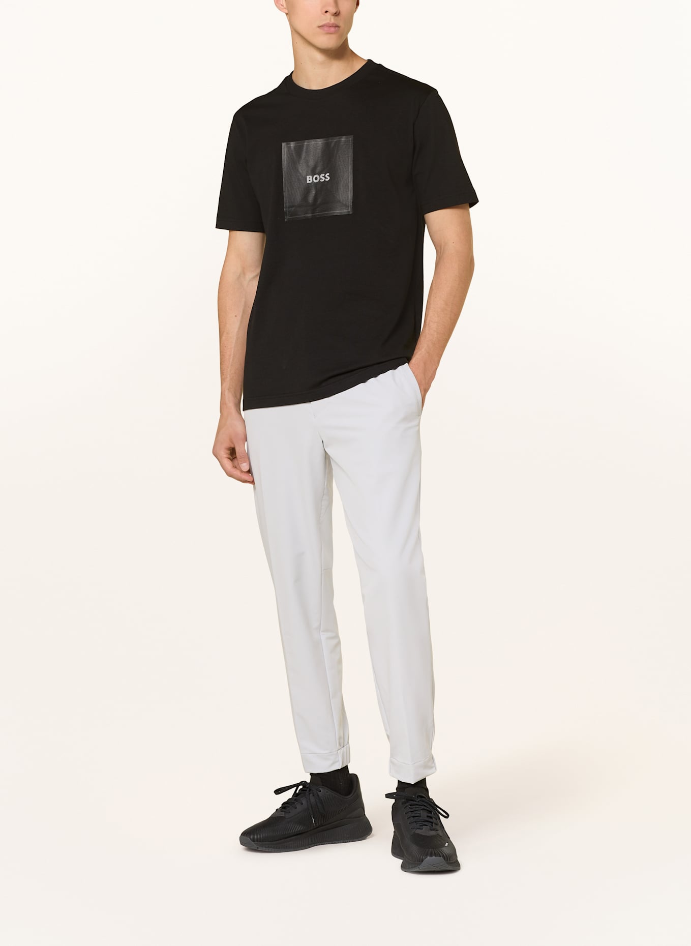 BOSS T-Shirt LOGO: SCHWARZ