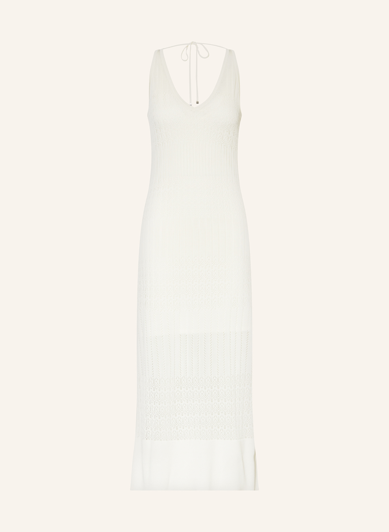 BOSS Strickkleid FLOOM: WEISS