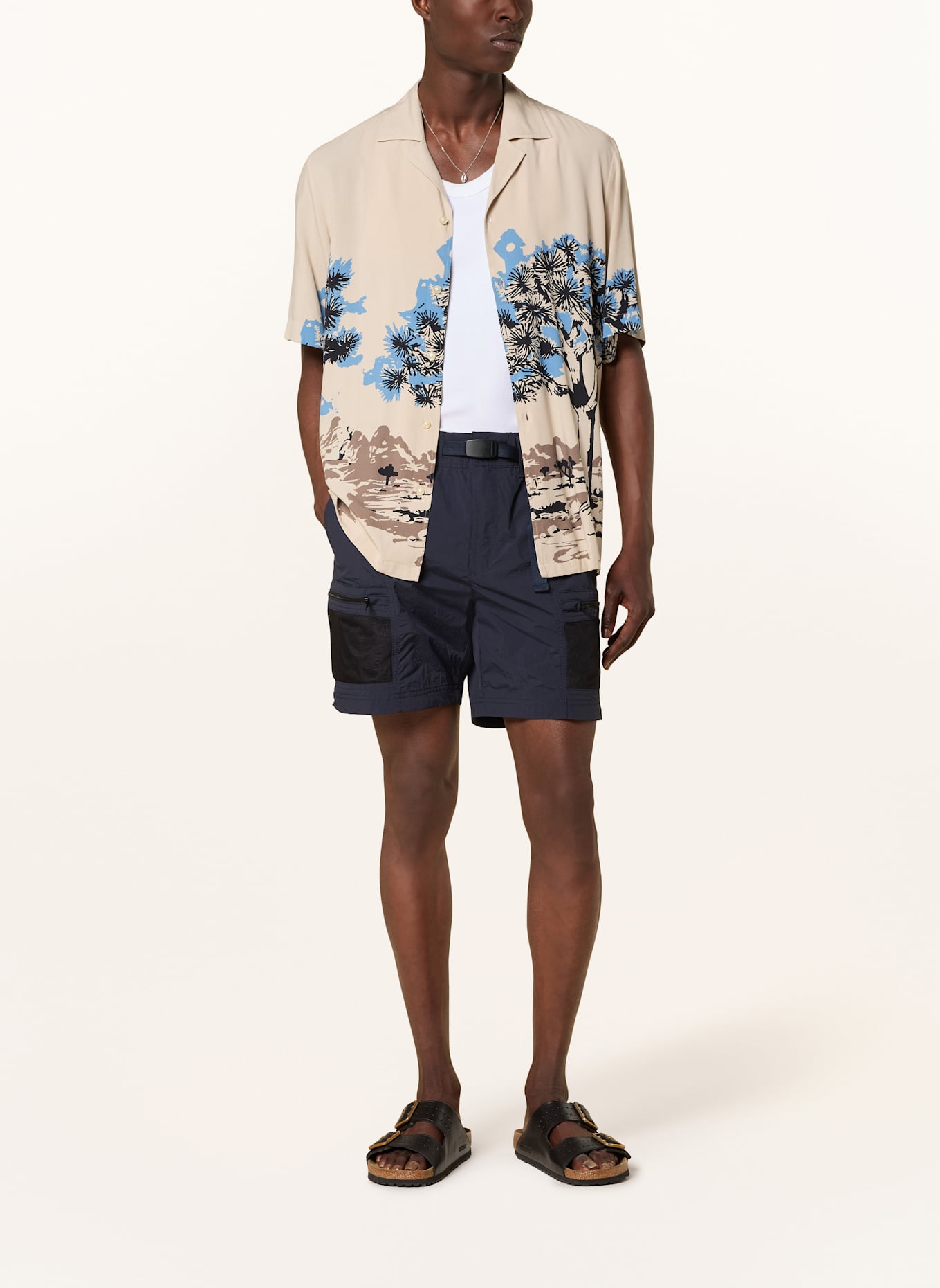BOSS Shorts SAL Relaxed Fit: DUNKELBLAU