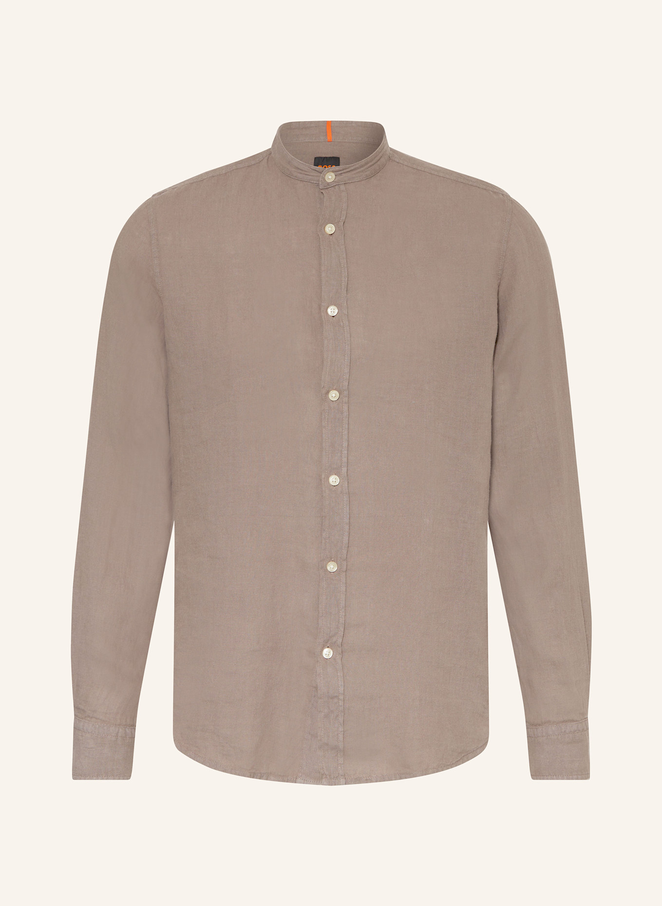 BOSS Leinenhemd RACE Regular Fit: TAUPE