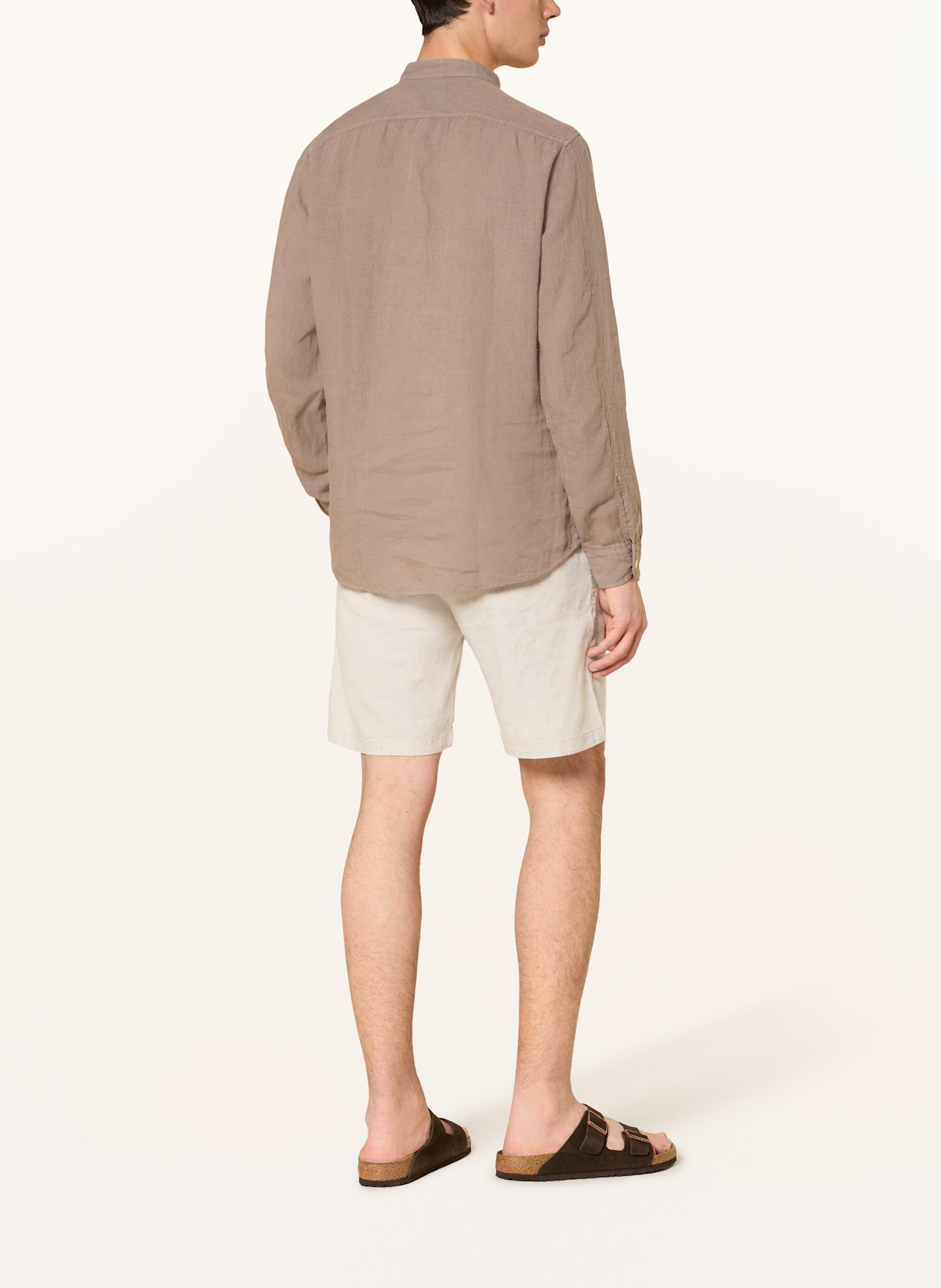 BOSS Leinenhemd RACE Regular Fit: TAUPE
