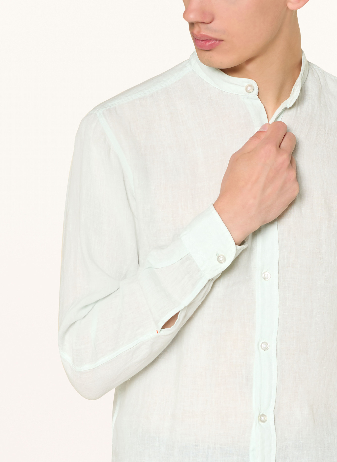 BOSS Leinenhemd RACE Regular Fit: MINT
