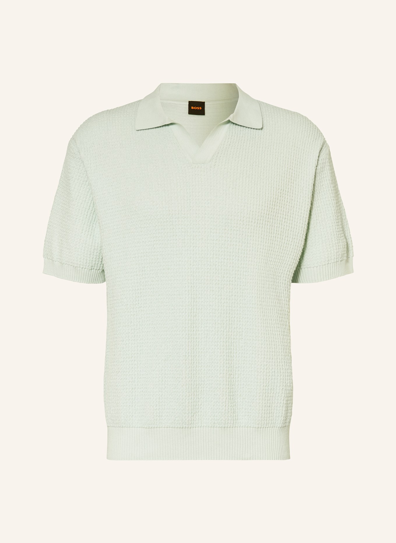 BOSS Strick-Poloshirt KEFLO: MINT
