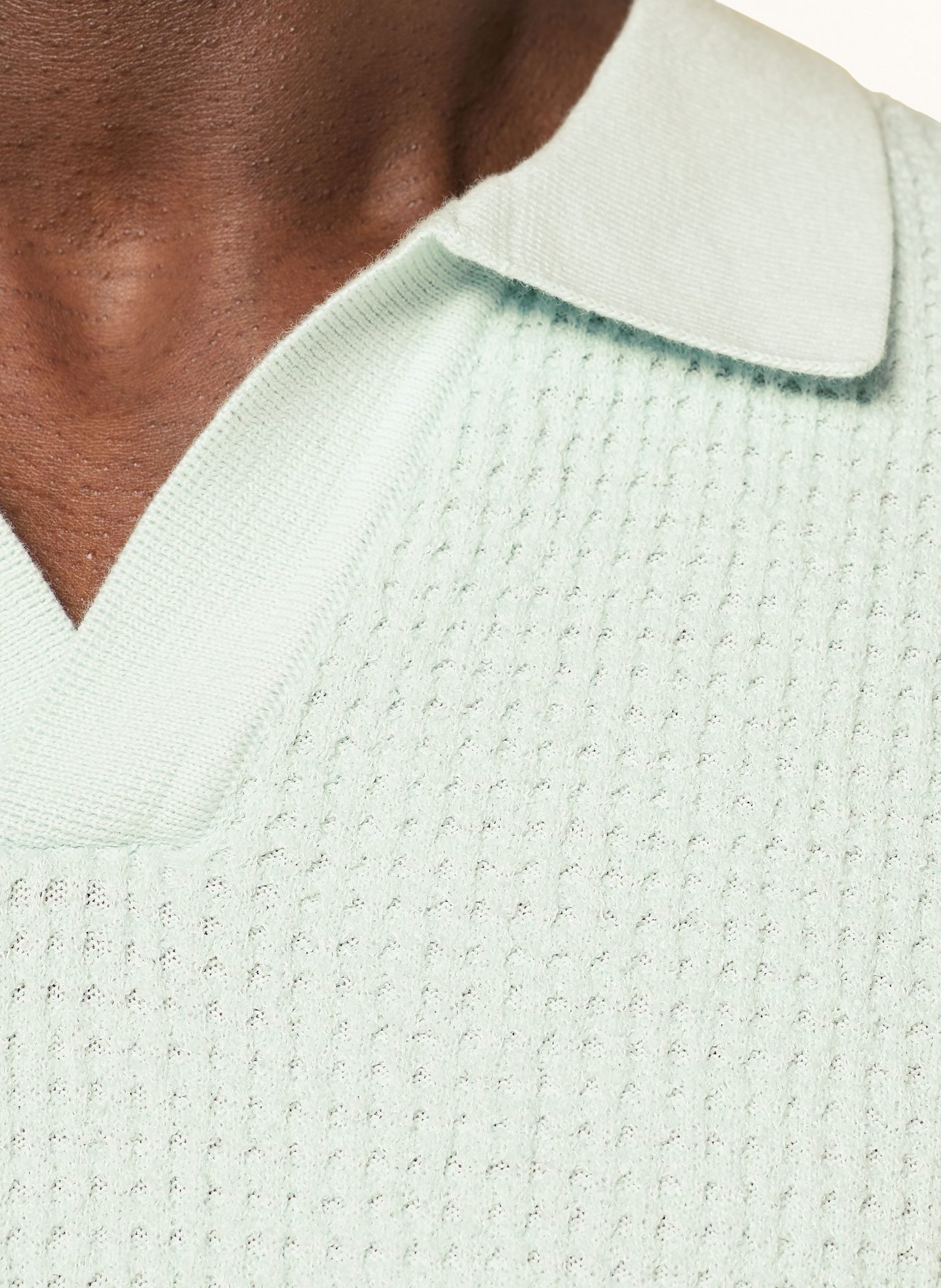 BOSS Strick-Poloshirt KEFLO: MINT
