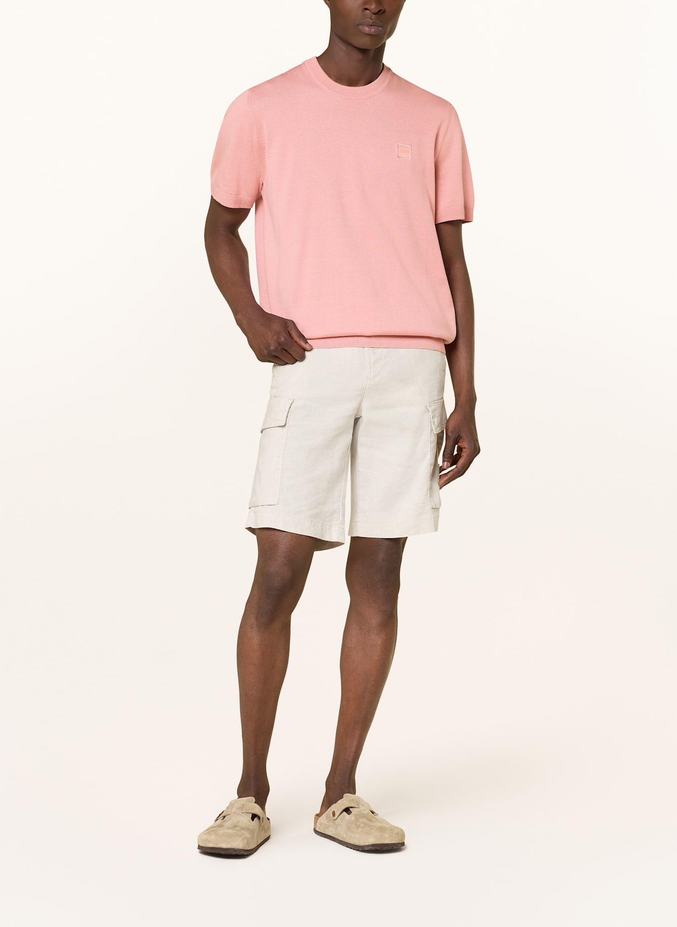 BOSS Strickshirt KANACHE: HELLROT
