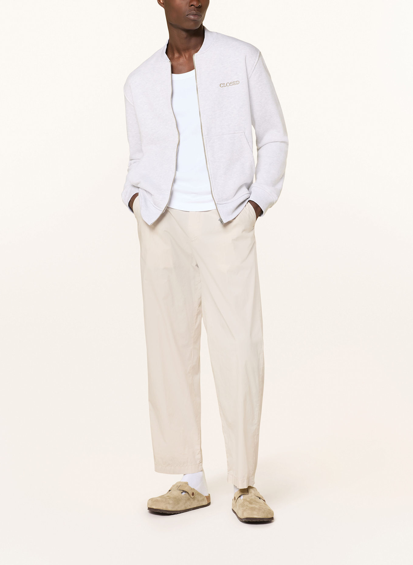 CLOSED Hose BLOMBERG WIDE Relaxed Fit: BEIGE