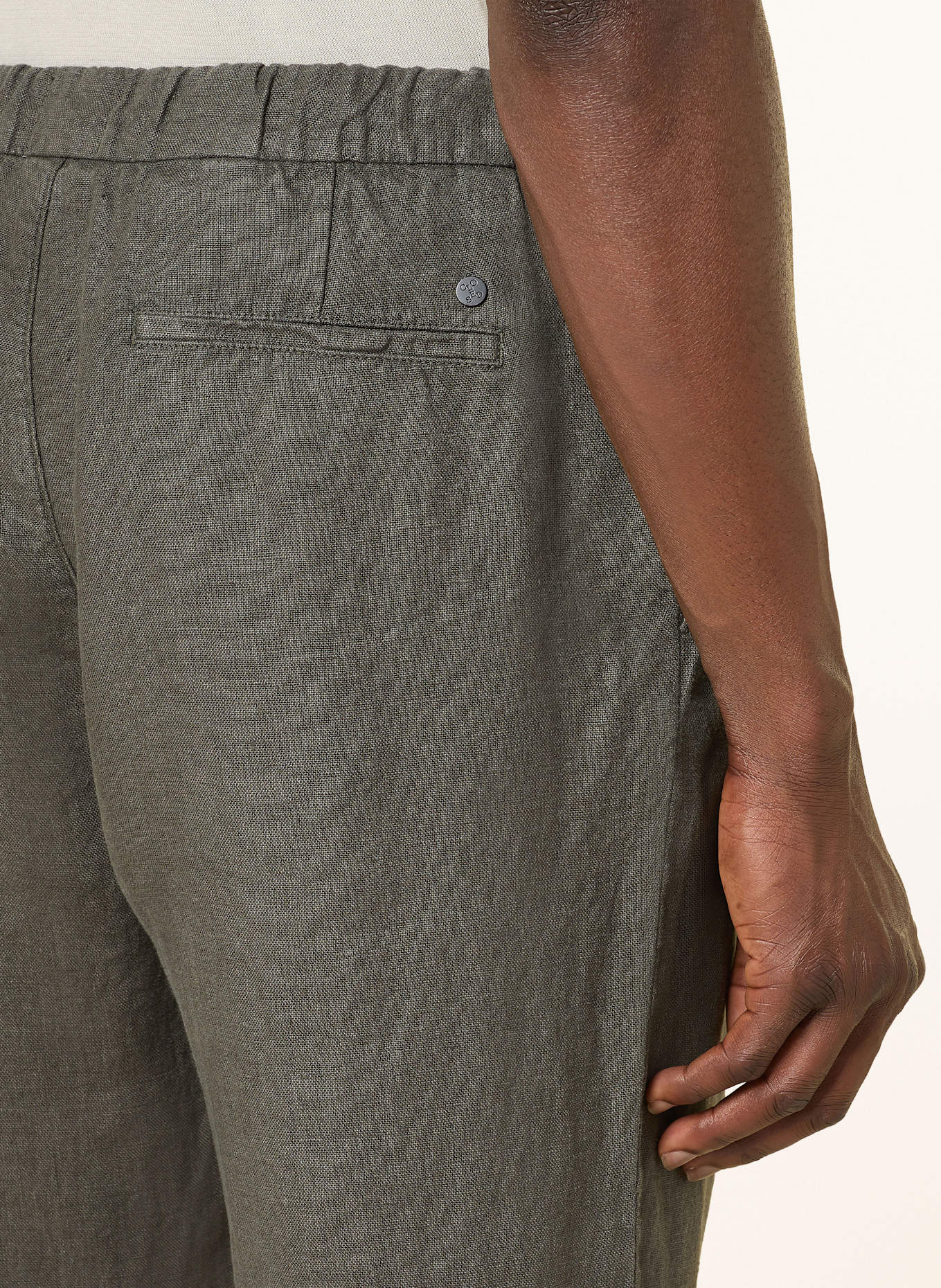 CLOSED Leinenhose VIGO TAPERED im Jogging-Stil Regular Fit: DUNKELGRAU