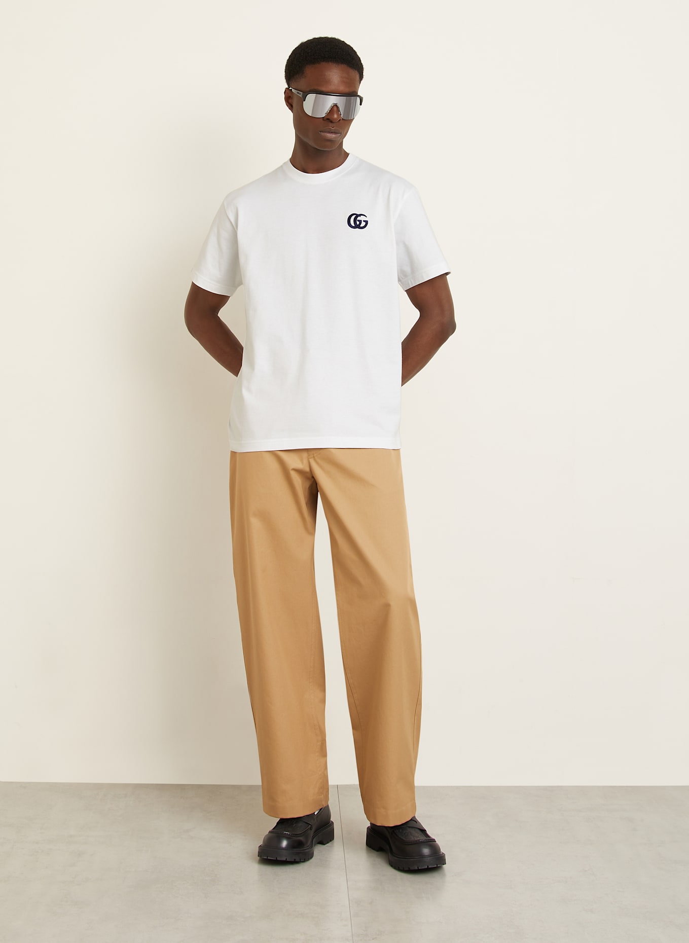 GUCCI T-Shirt: WEISS/ DUNKELBLAU