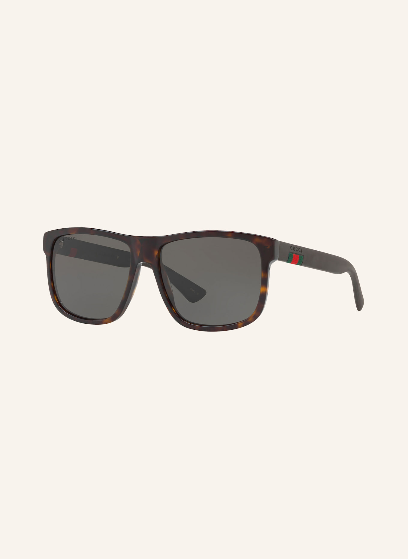 GUCCI Sonnenbrille GC000970: 4402L1 - HAVANA/ GRAU POLARISIERT