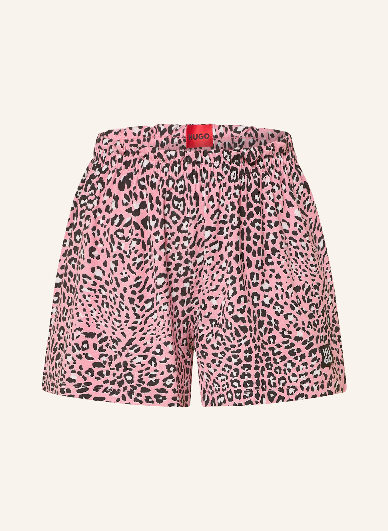 HUGO Schlafshorts NIKKA: PINK / SCHWARZ / WEISS