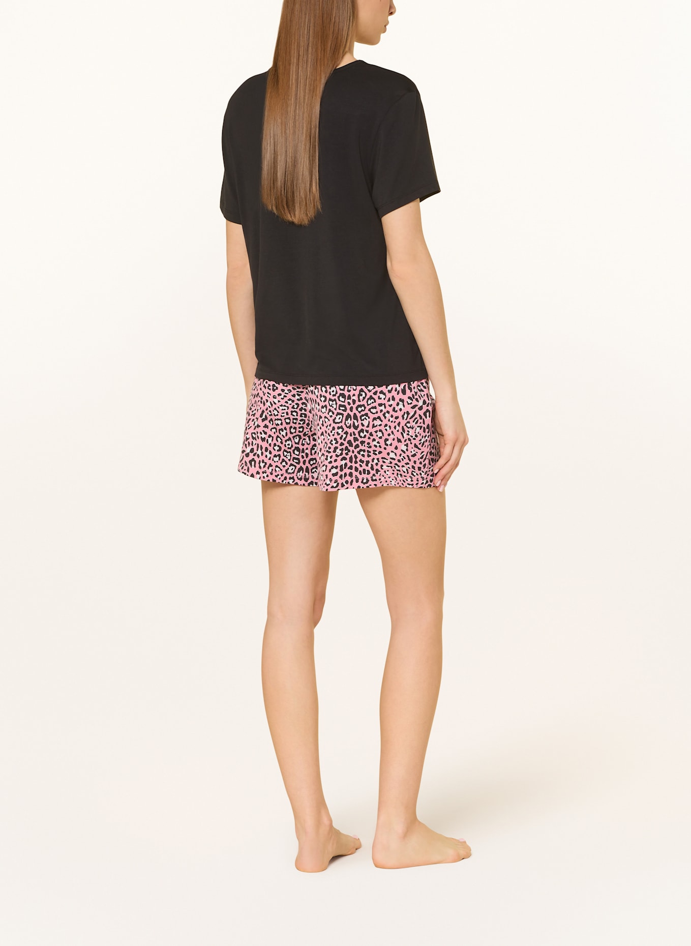 HUGO Schlafshorts NIKKA: PINK / SCHWARZ / WEISS