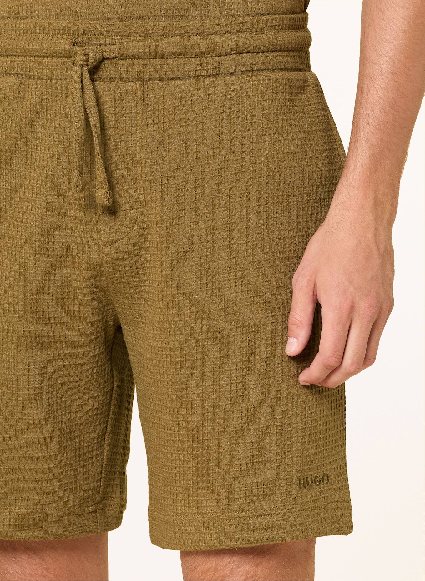 HUGO Schlafshorts AUSTIN: KHAKI