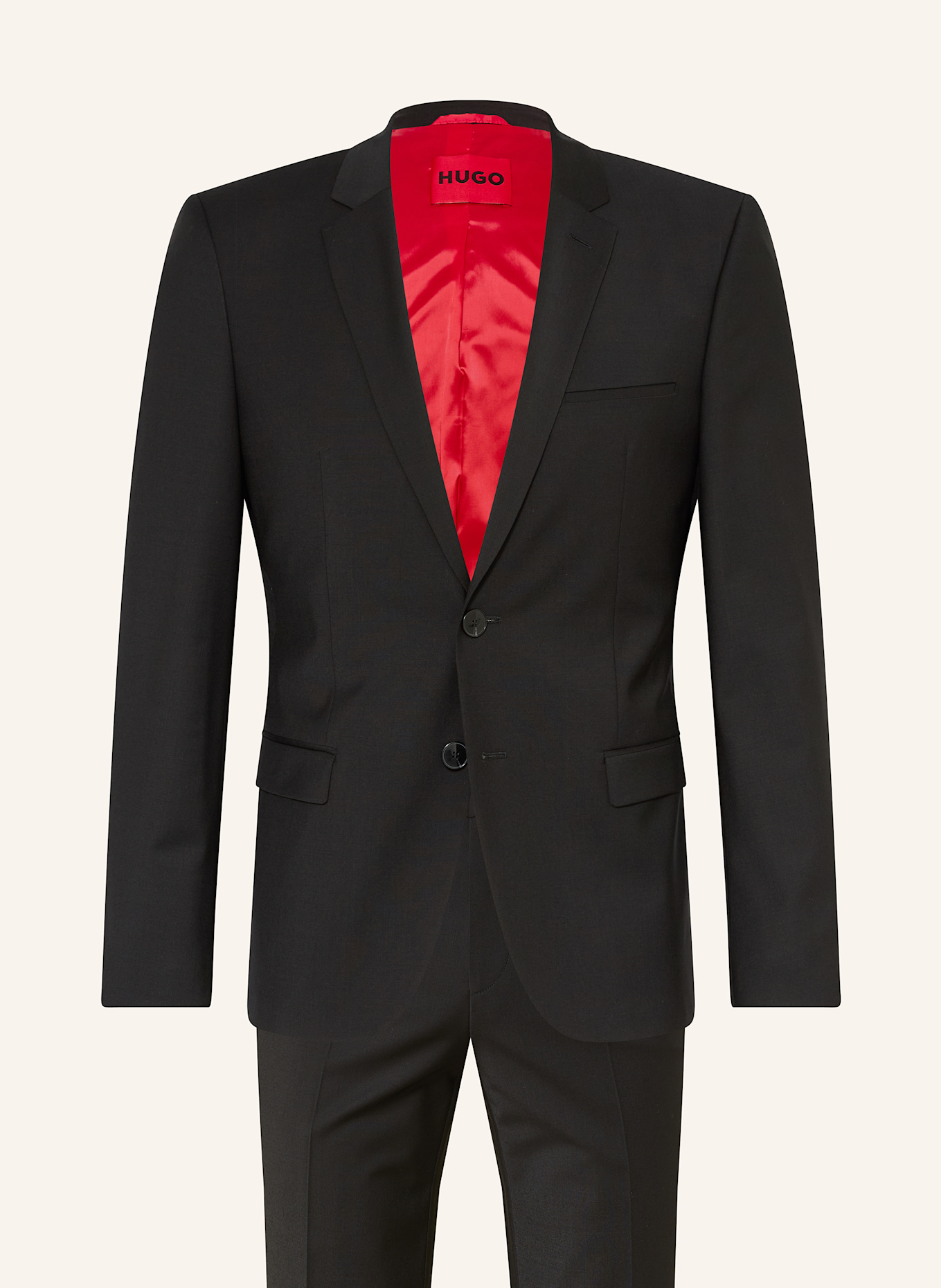 HUGO Anzug ARTI/HESTEN Extra Slim Fit: SCHWARZ