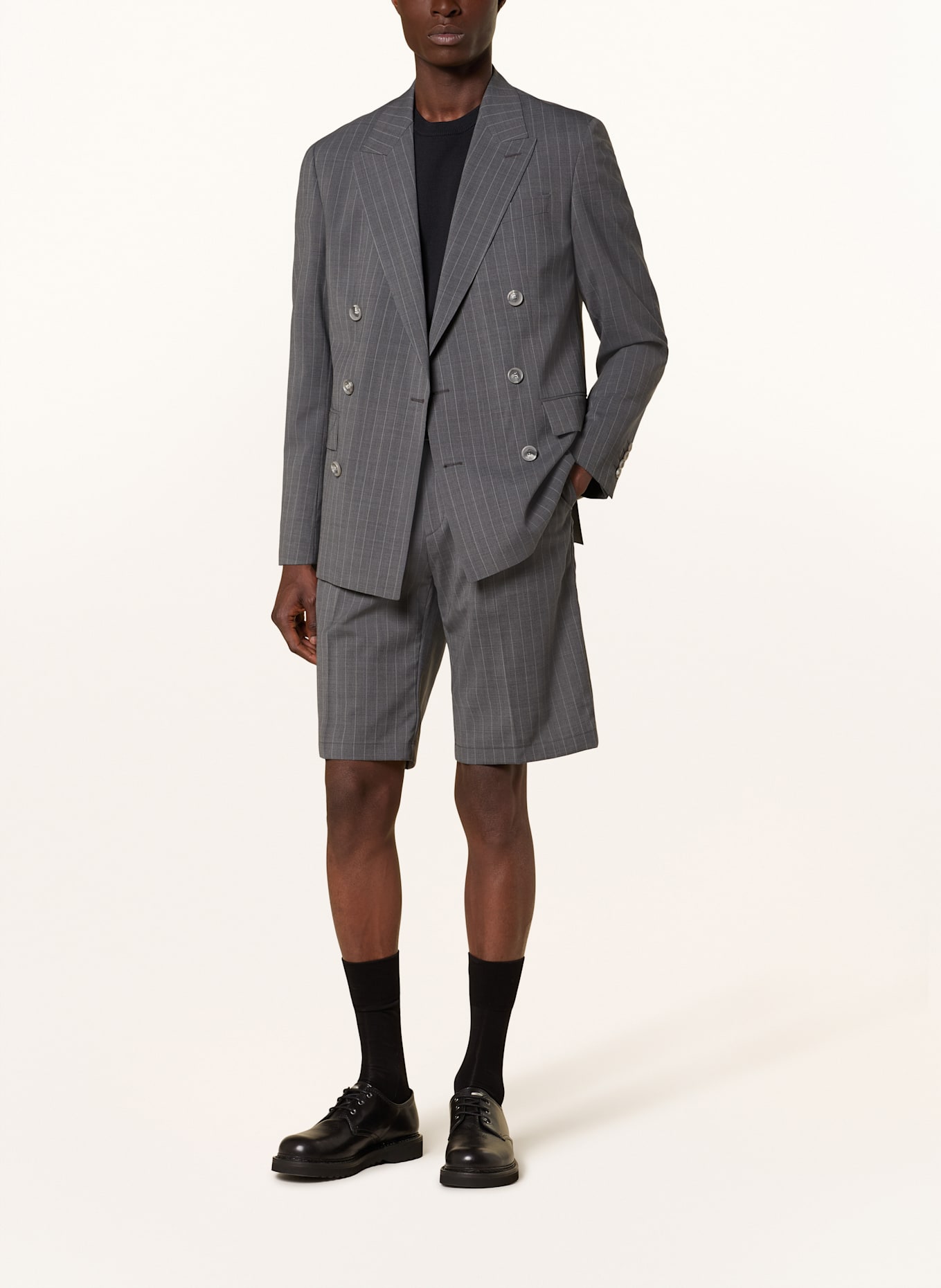 STRELLSON Suit shorts KORY Relaxed Fit: 019 Charcoal                   019