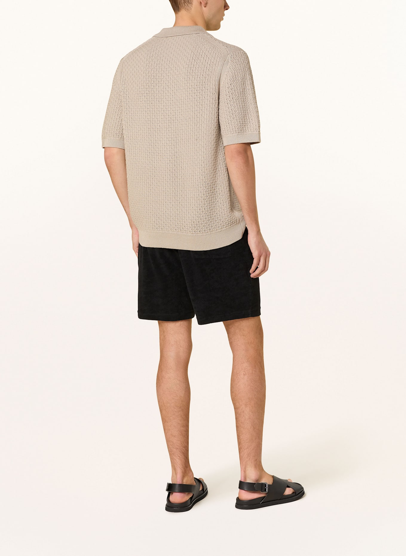 STRELLSON Terry shorts JOSEPH Regular fit: BLACK