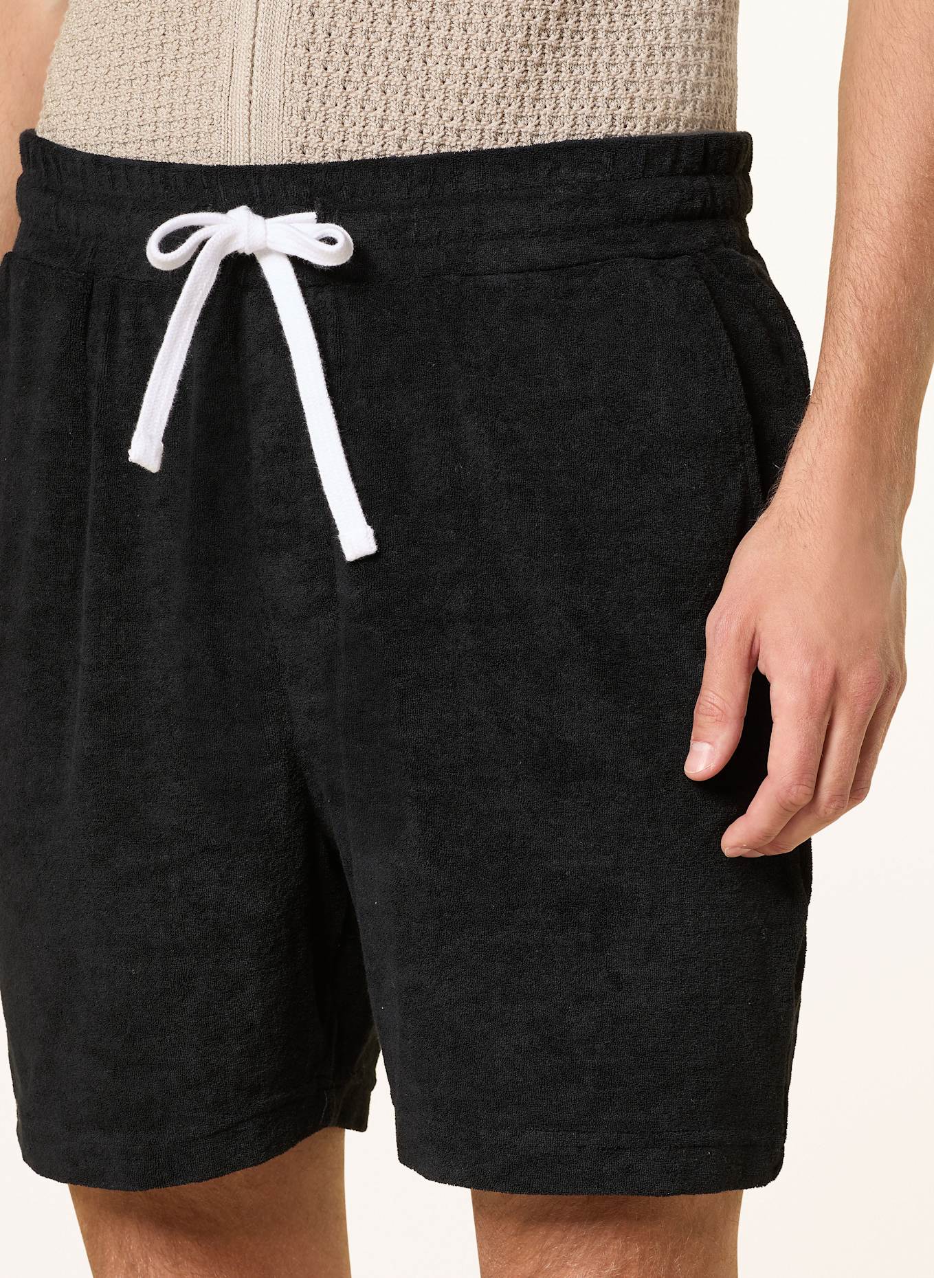 STRELLSON Terry shorts JOSEPH Regular fit: BLACK