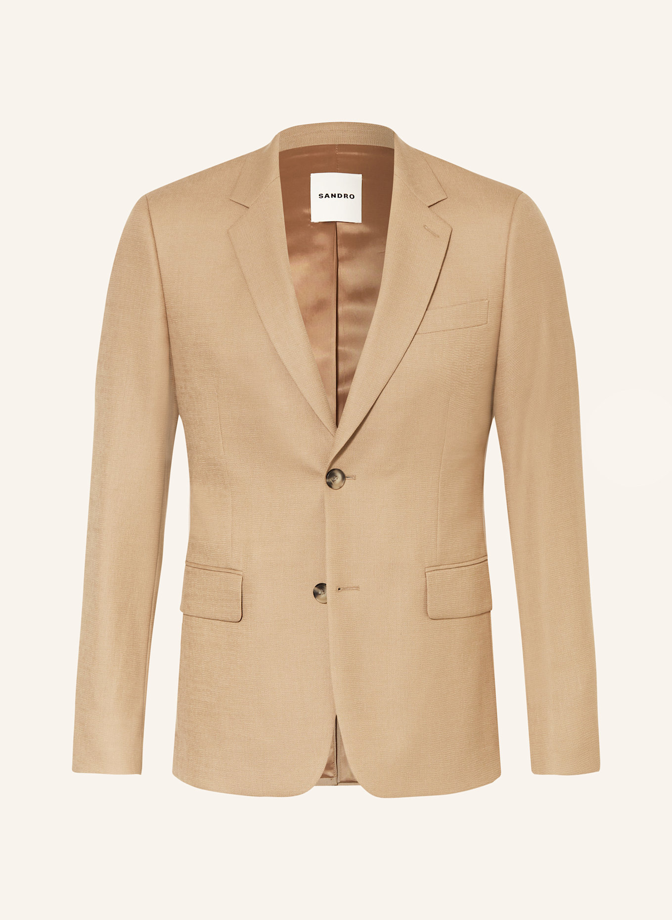 SANDRO Anzugsakko Extra Slim Fit: BEIGE
