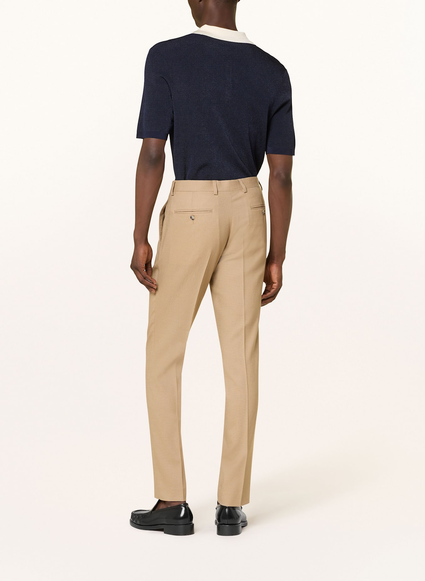 SANDRO Anzugshose Slim Fit: BEIGE