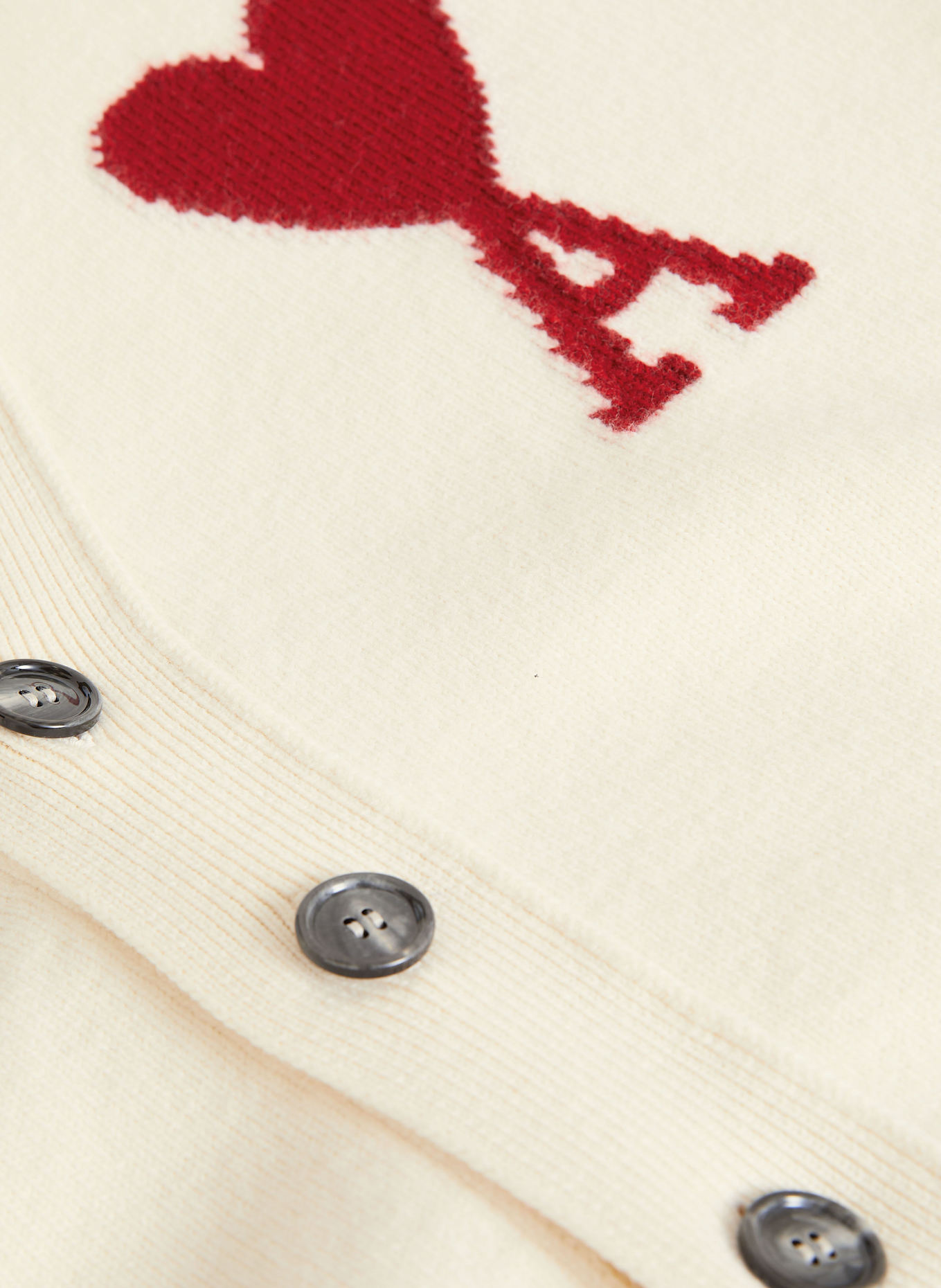 AMI PARIS Kardigan oversize: BIAŁY