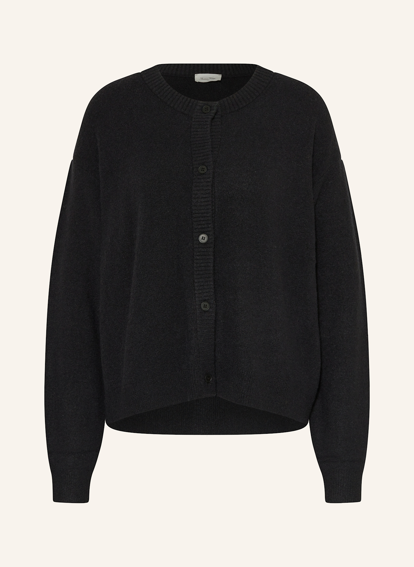 American Vintage Strickjacke DAMSVILLE: SCHWARZ